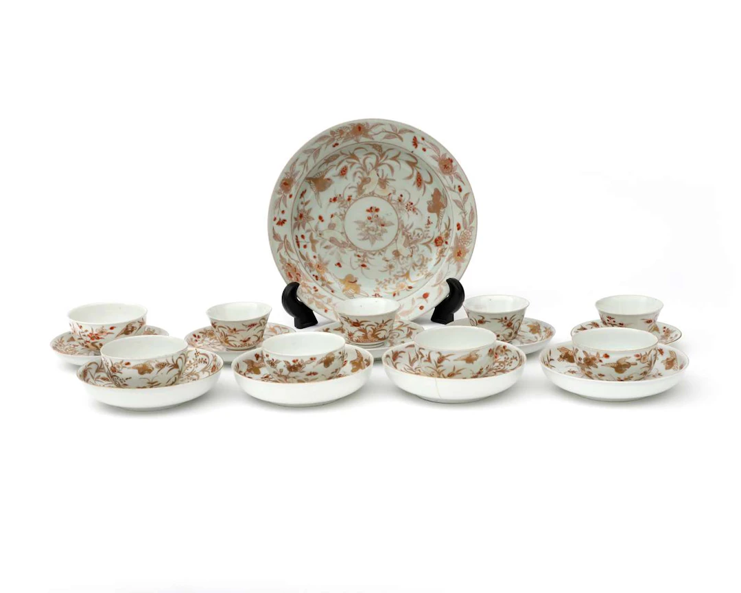 A porcelain tableware set, Japan, Edo period, 18th century
