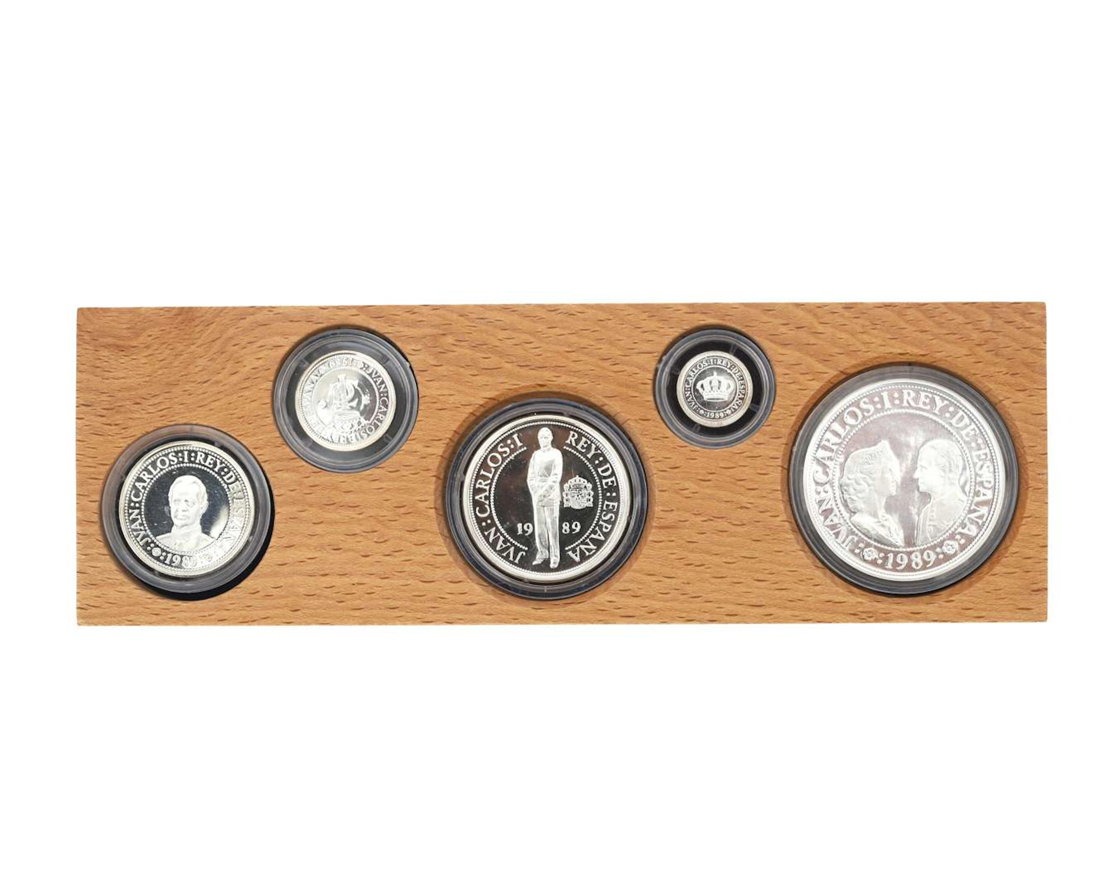 A silver coin set, '500 years of the voyage of discovery to the Americas'