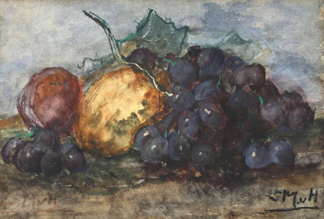 Sientje Mesdag van Houten (1834–1909), Still Life with Grapes