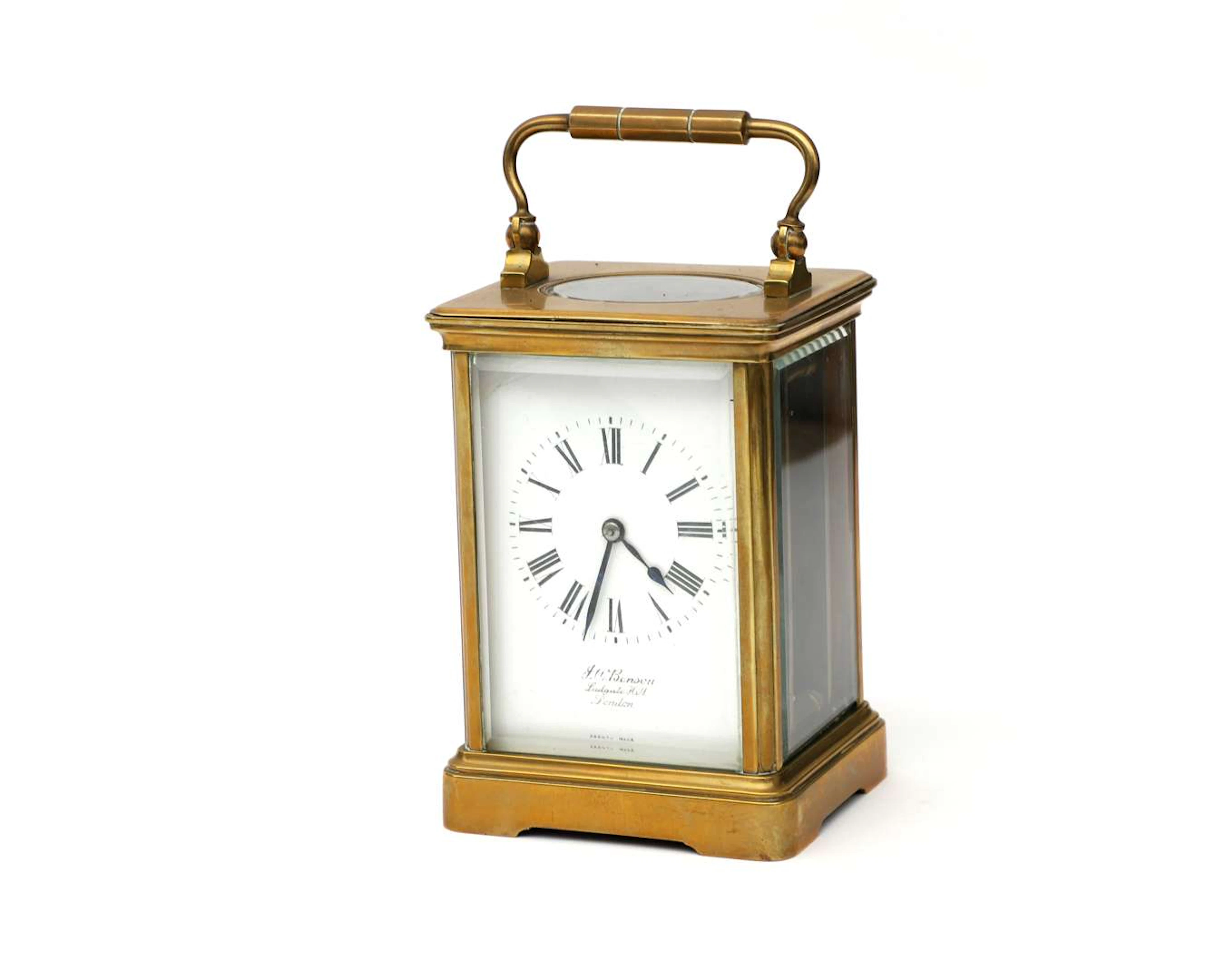 A travelling clock in a case, France, 19th century
