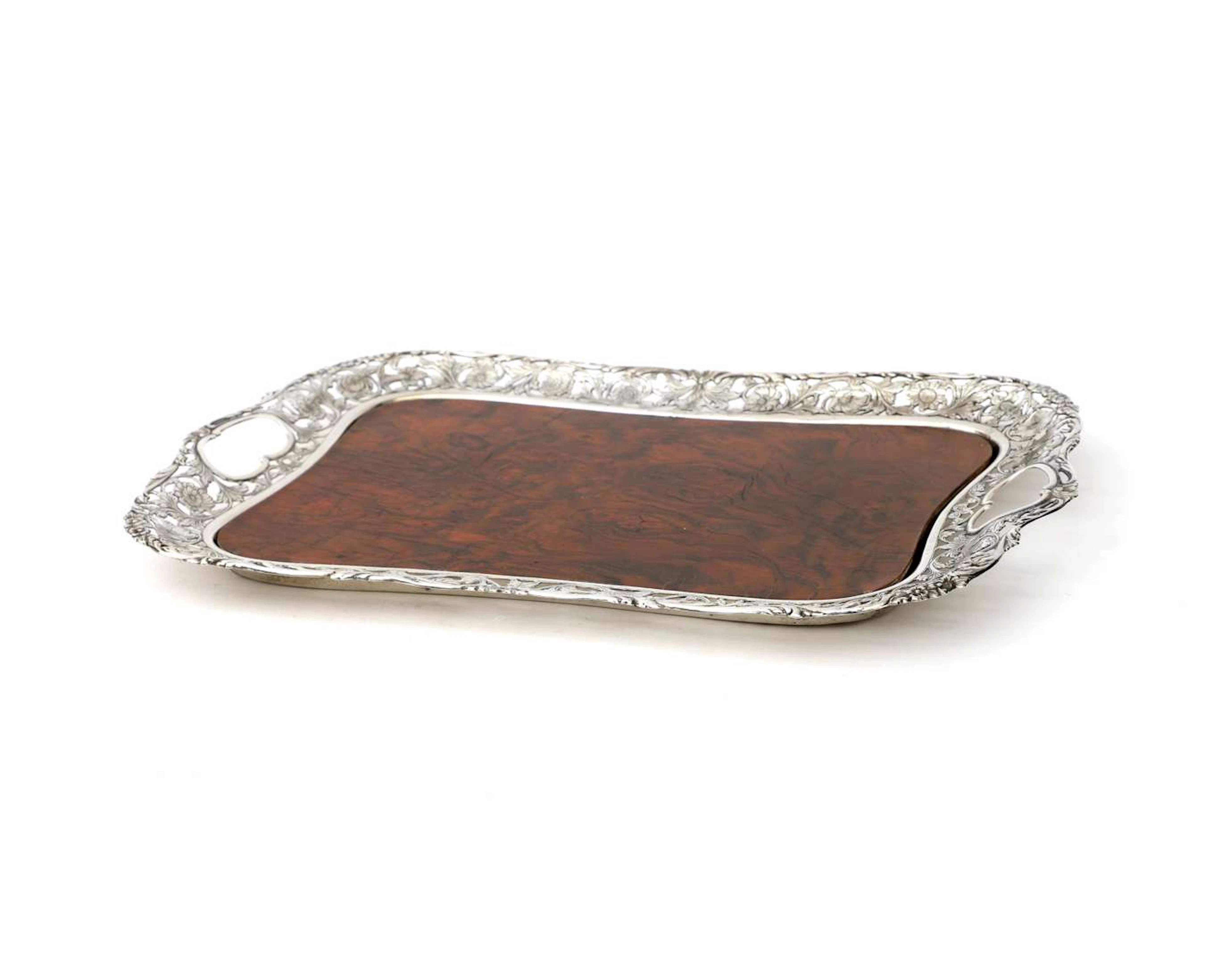 A silver tray, Netherlands, 1948