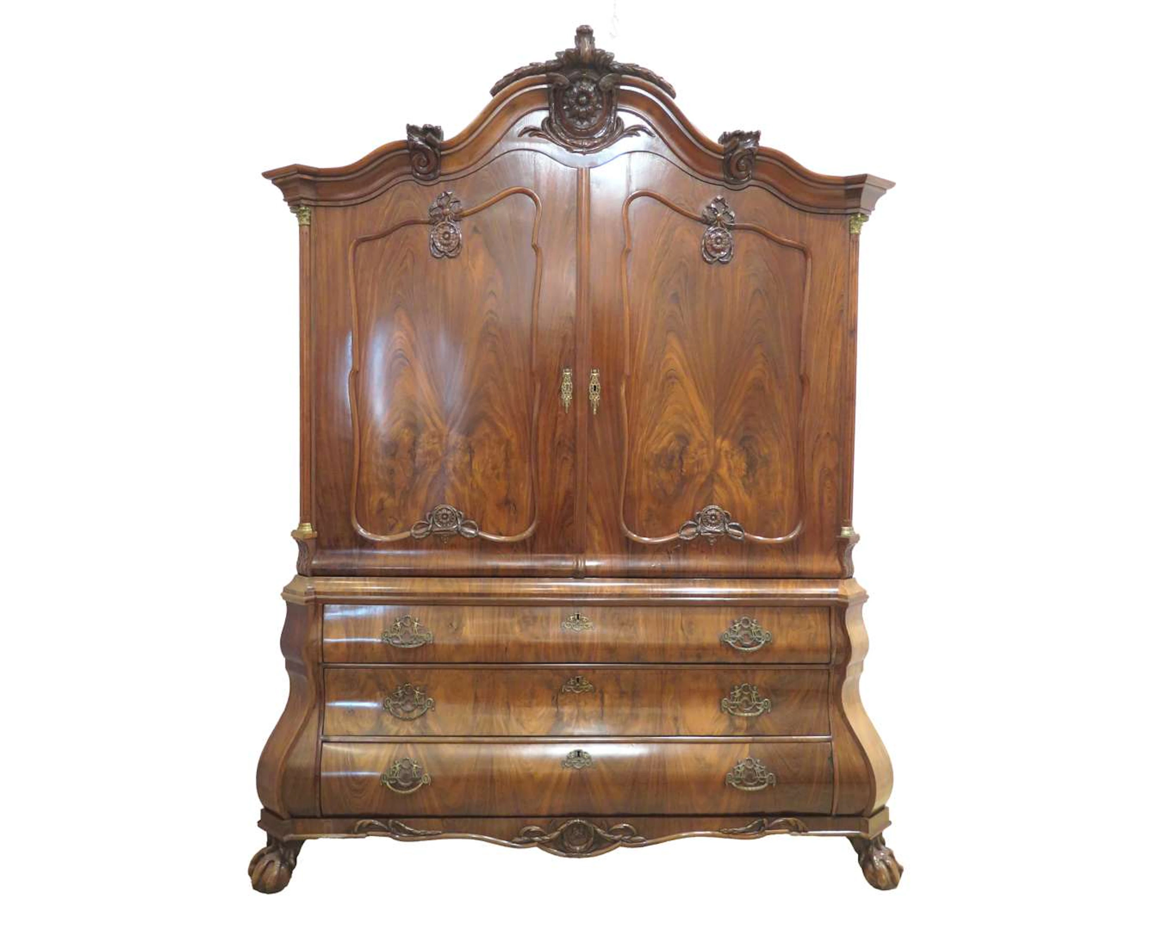 A Louis XV cabinet, Holland, second half of the 18th century
