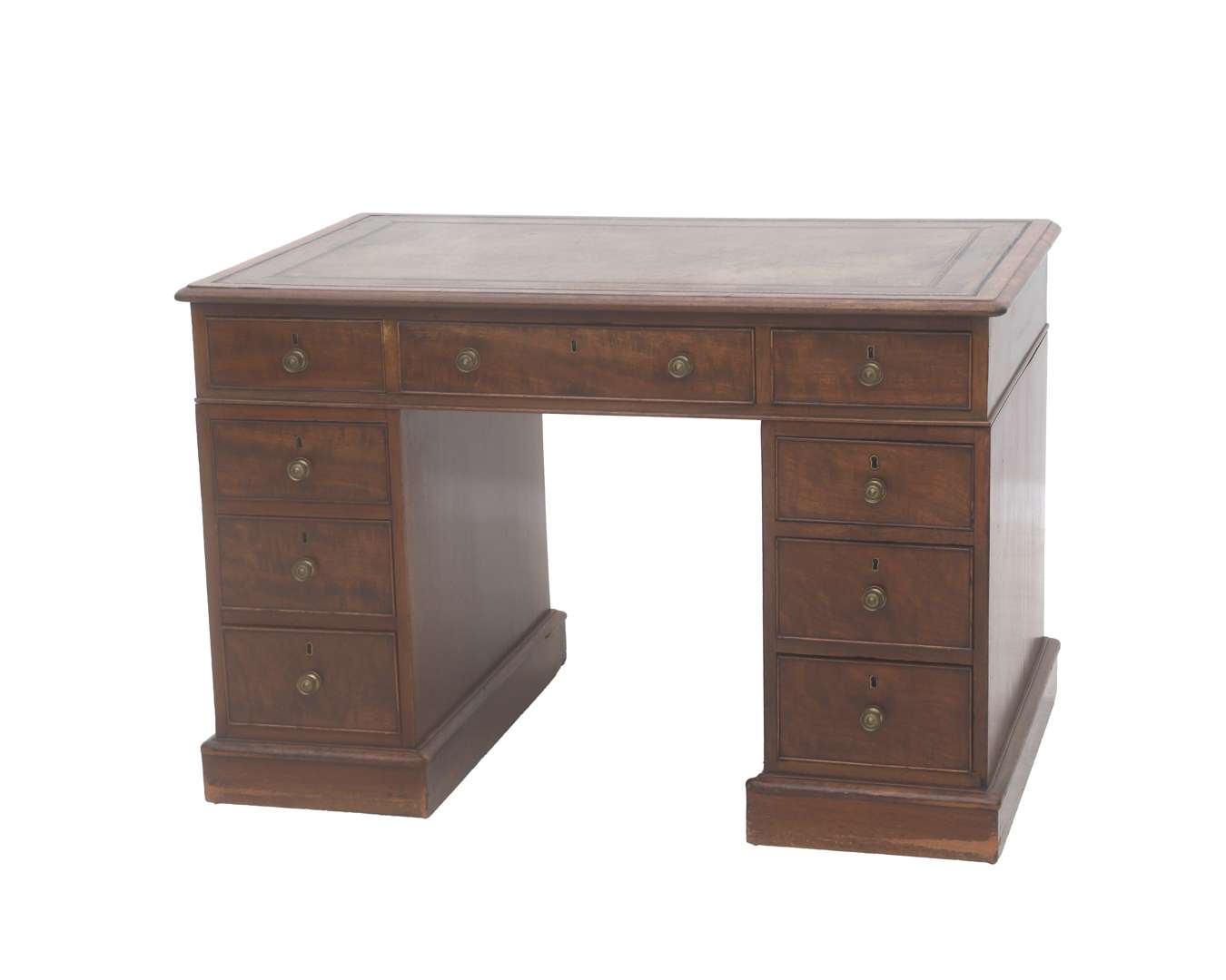A mahogany desk, England, 19th century