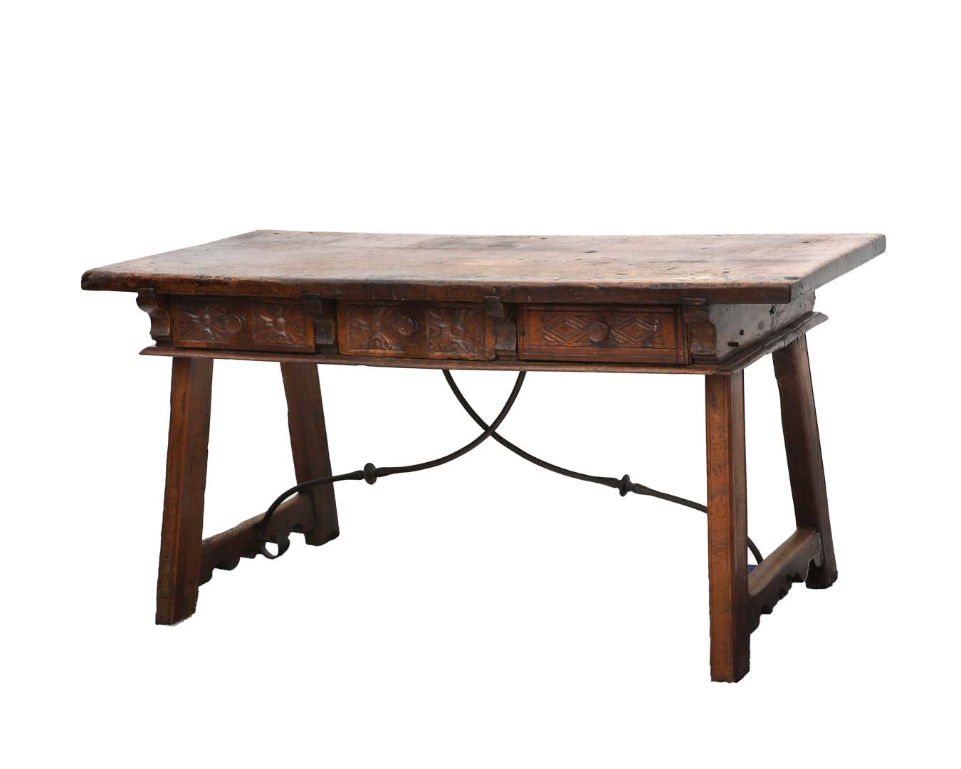 A walnut Spanish table, Netherlands, 17th century