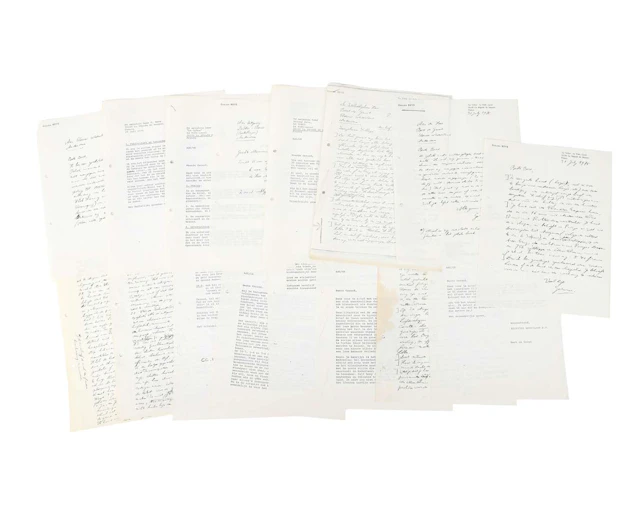 Gerard Reve – 5 original handwritten letters on 6 sheets of paper