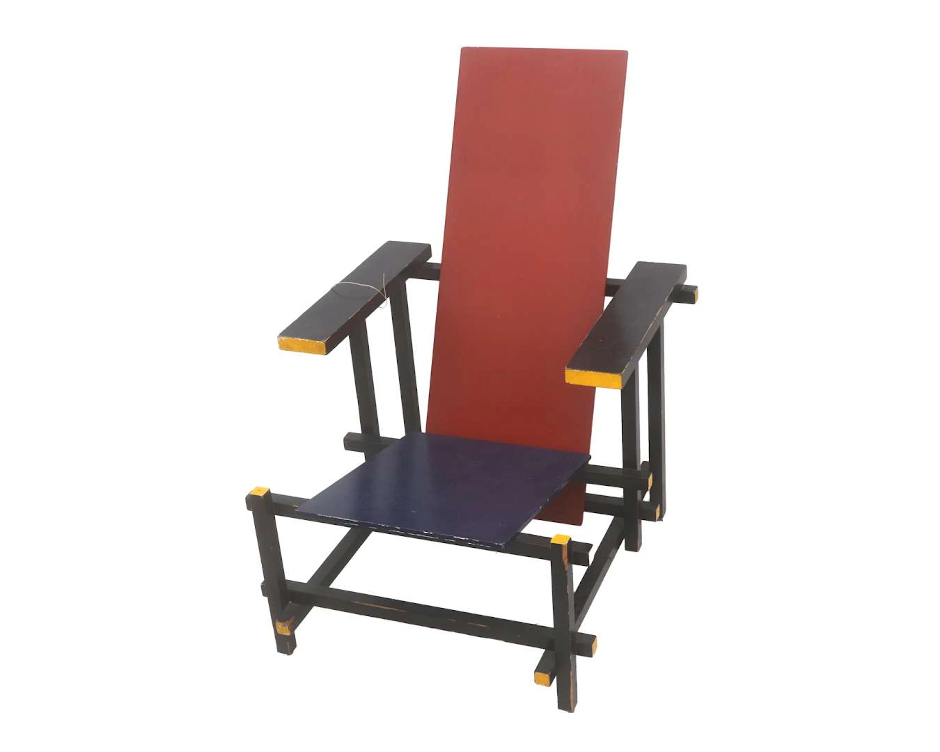 A wooden chair after Gerrit Rietveld (1888-1964)