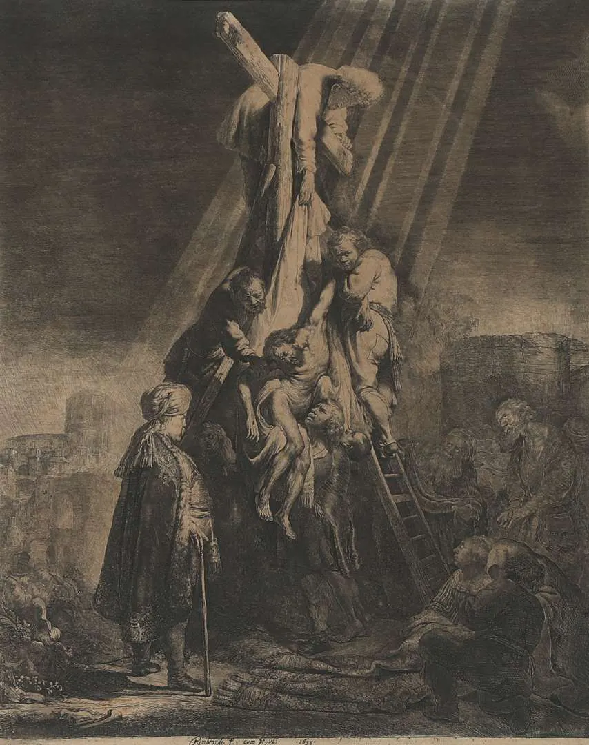 Rembrandt van Rijn (1606–1669), The Descent from the Cross: second