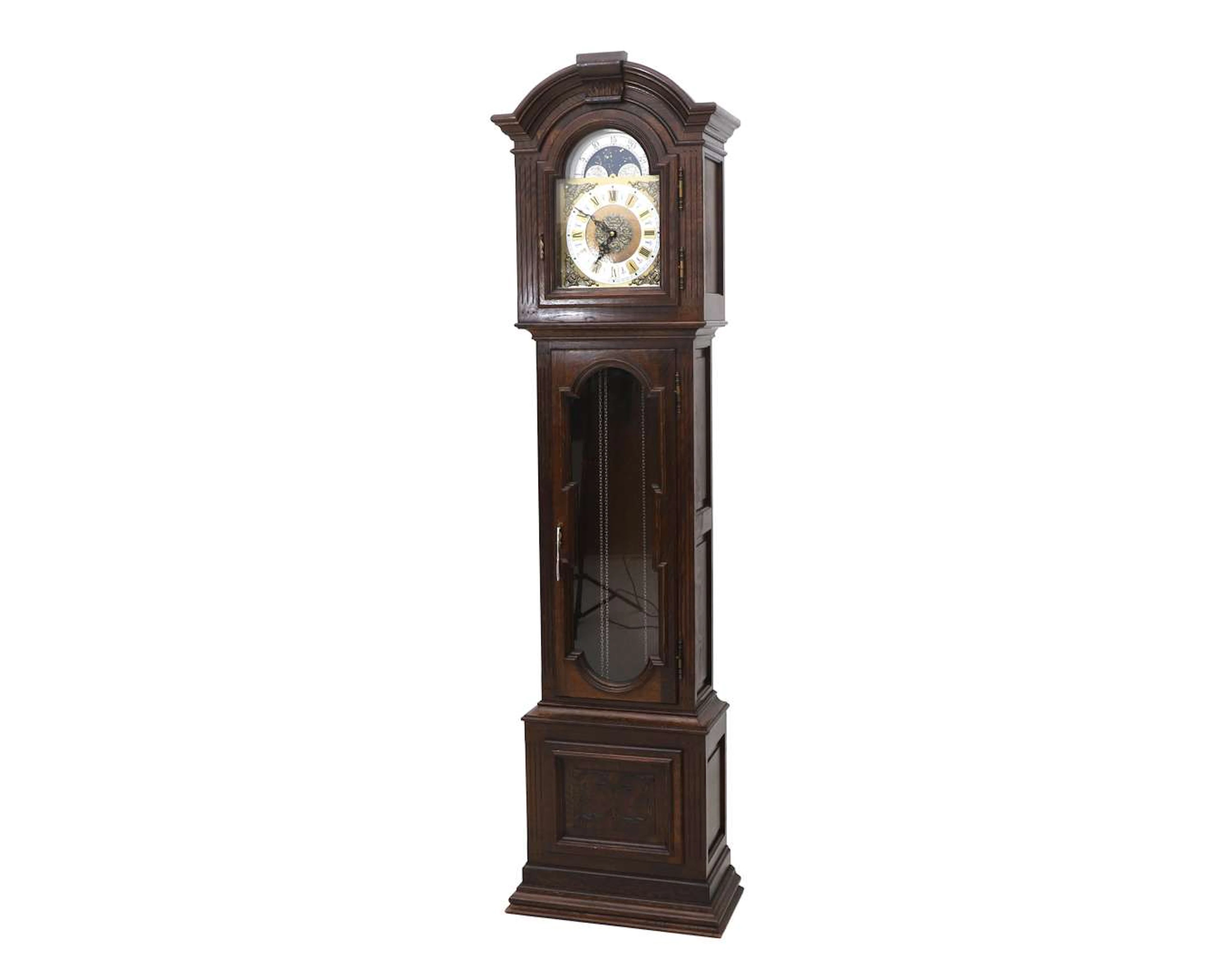 A wooden floor clock, Germany, 20th century