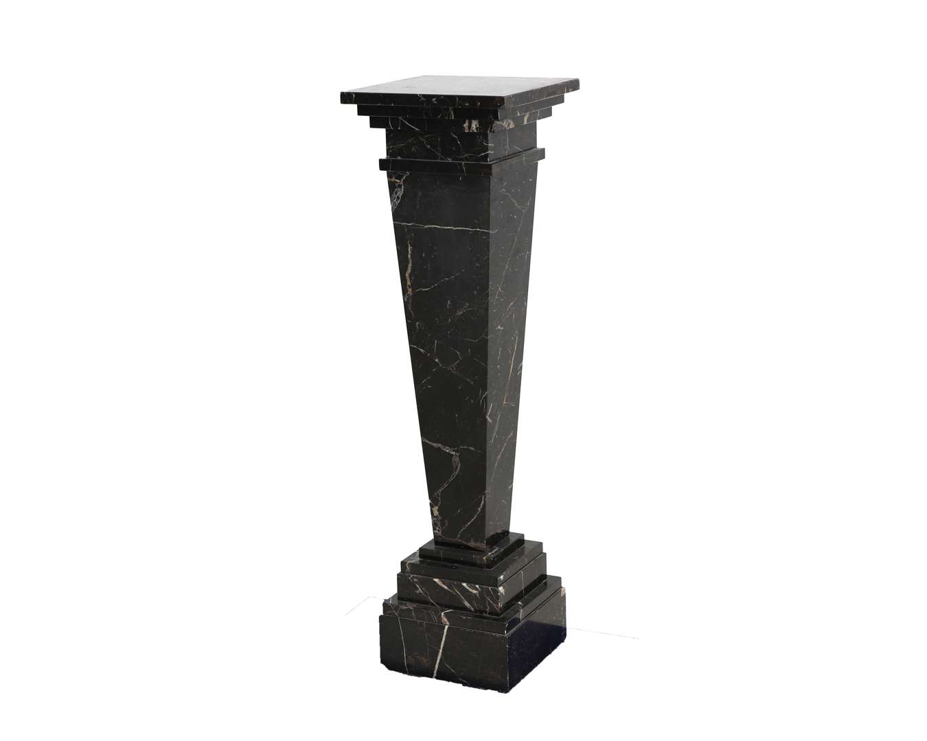 A black marble pedestal, 2nd half 20th century
