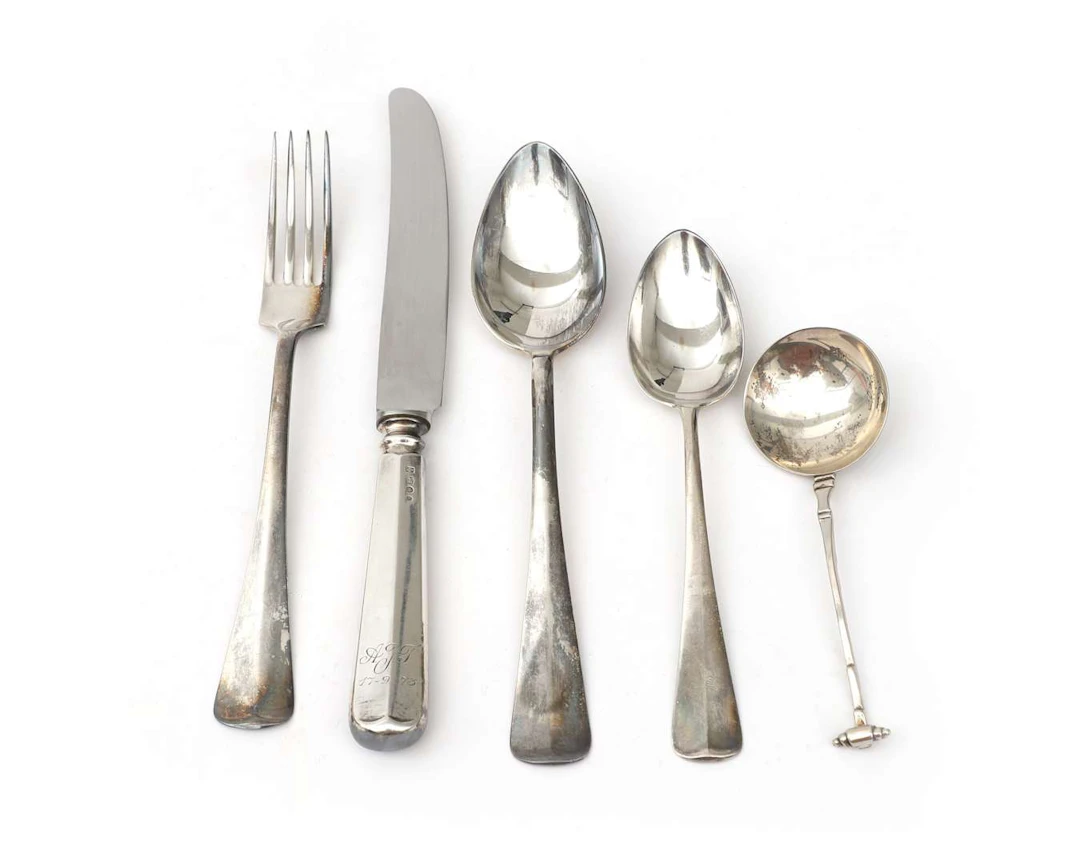 A lot of 2nd grade silver cutlery pieces, Netherlands, 20th century