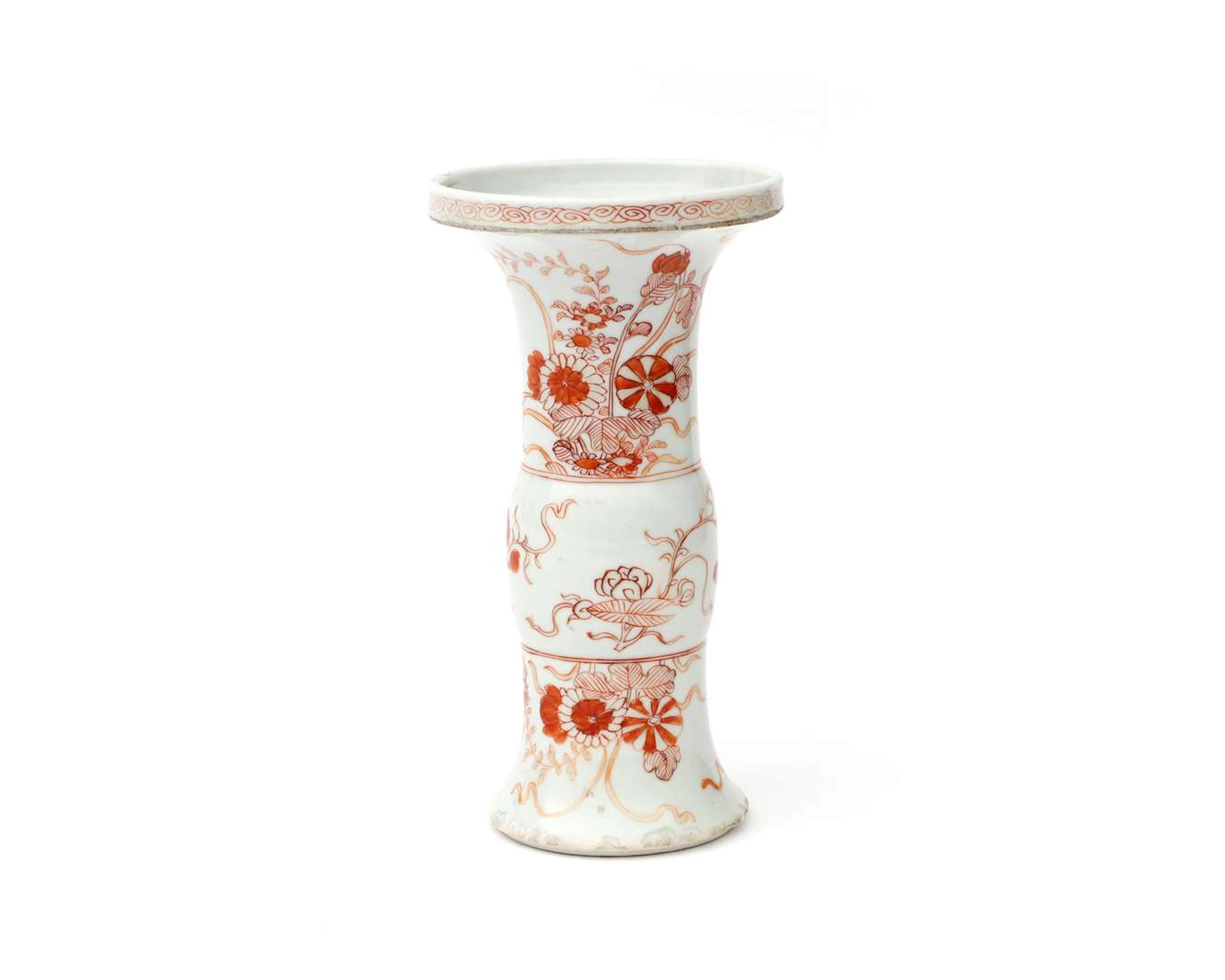 A porcelain Gu vase, China, Kangxi period (1662–1722), c. 1700