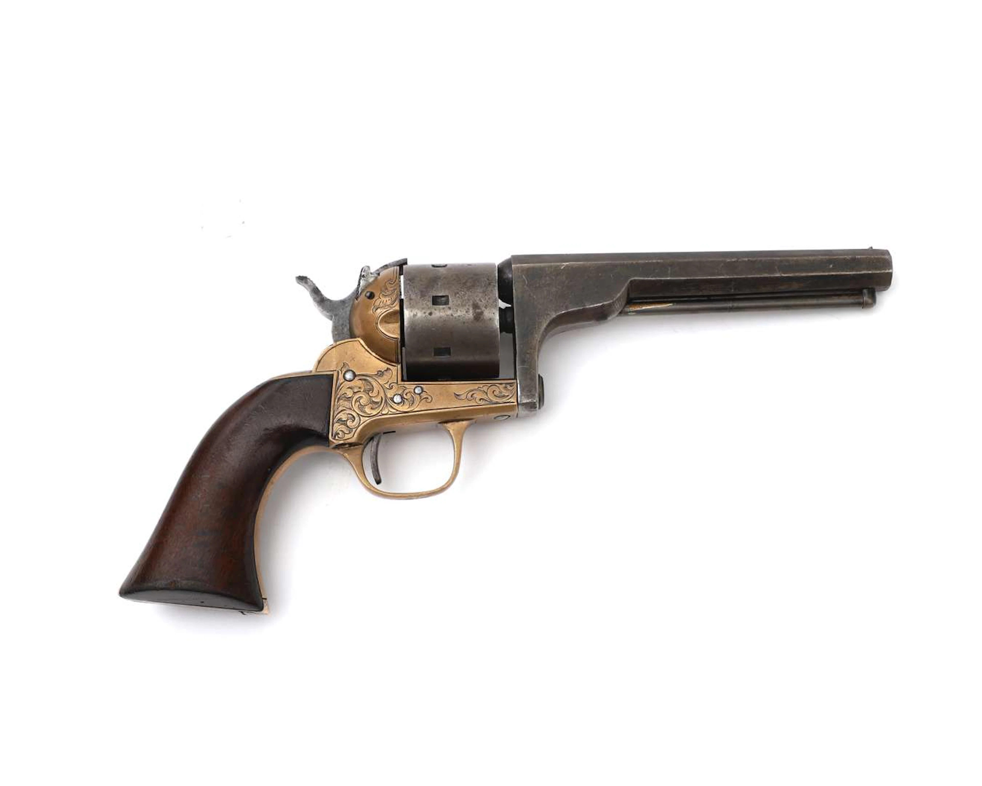 A seven-shot revolver, manufactured by: Moore, USA, c. 1861–1863