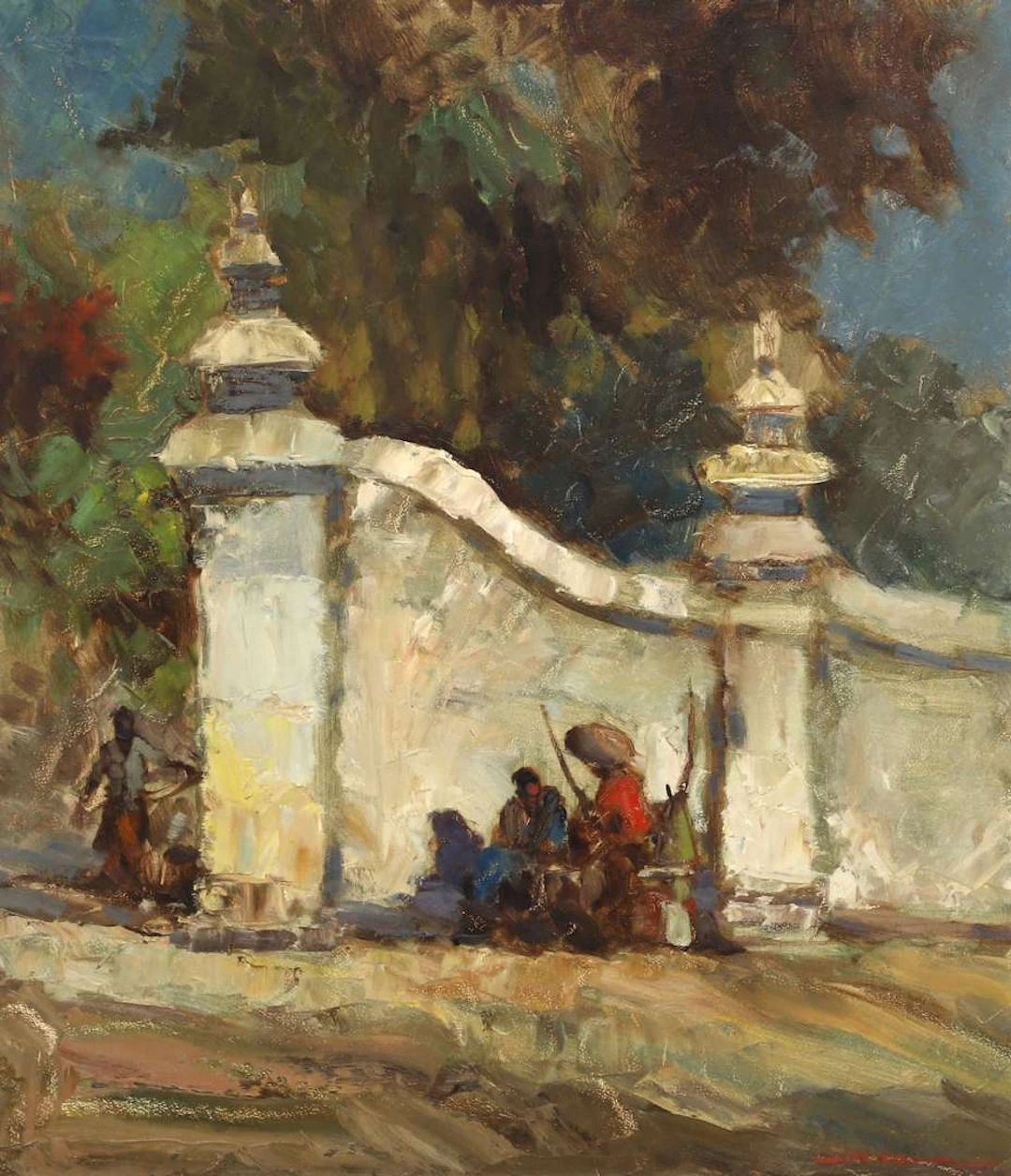 Frits Ohl (1904–1976), Figures near a temple