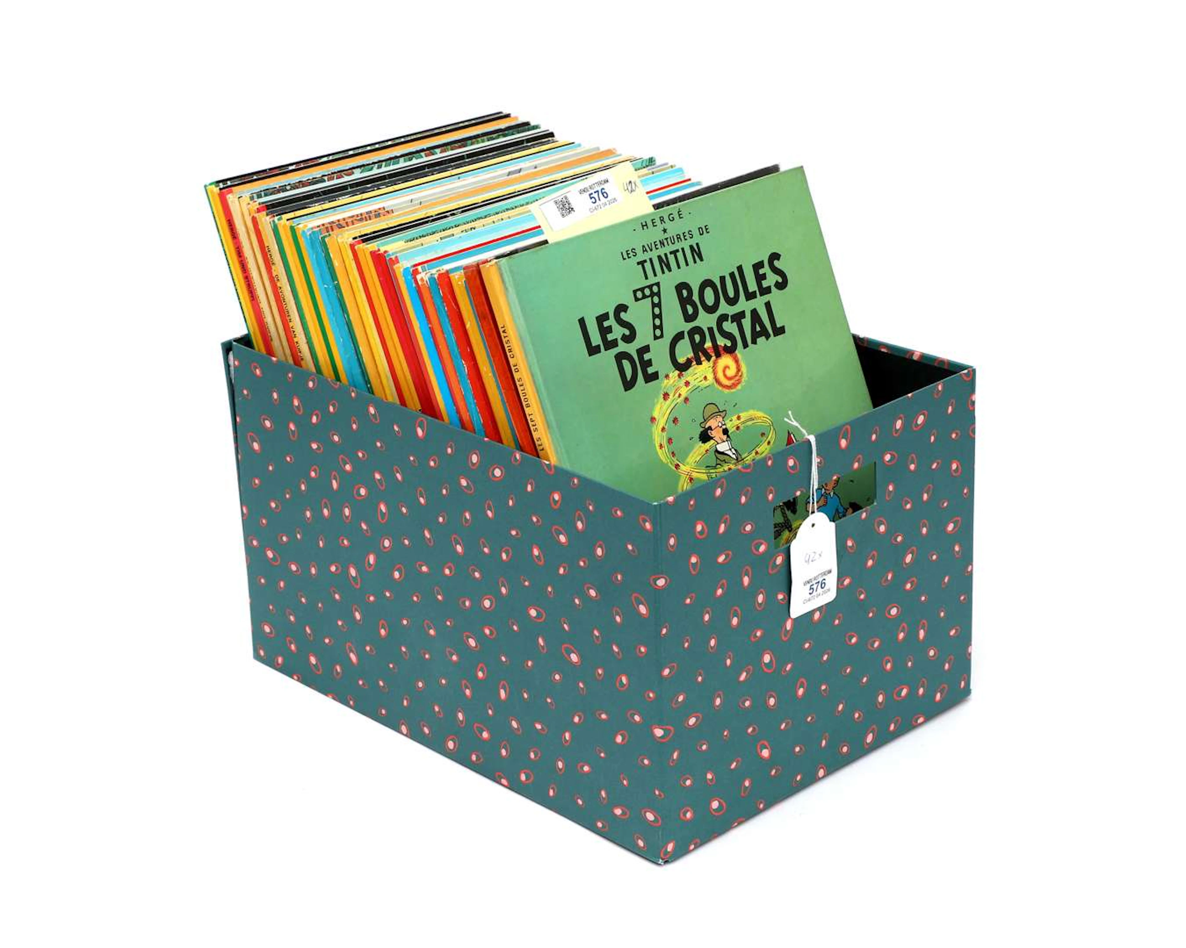 A lot of TinTin comic books - Tintin, Hergé, Casterman, Belgium, 1940-1980 (41)