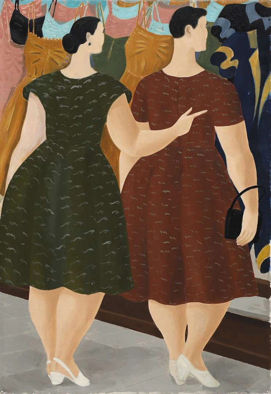 Ferdinand Erfmann (1901–1968), Two women by a shop window