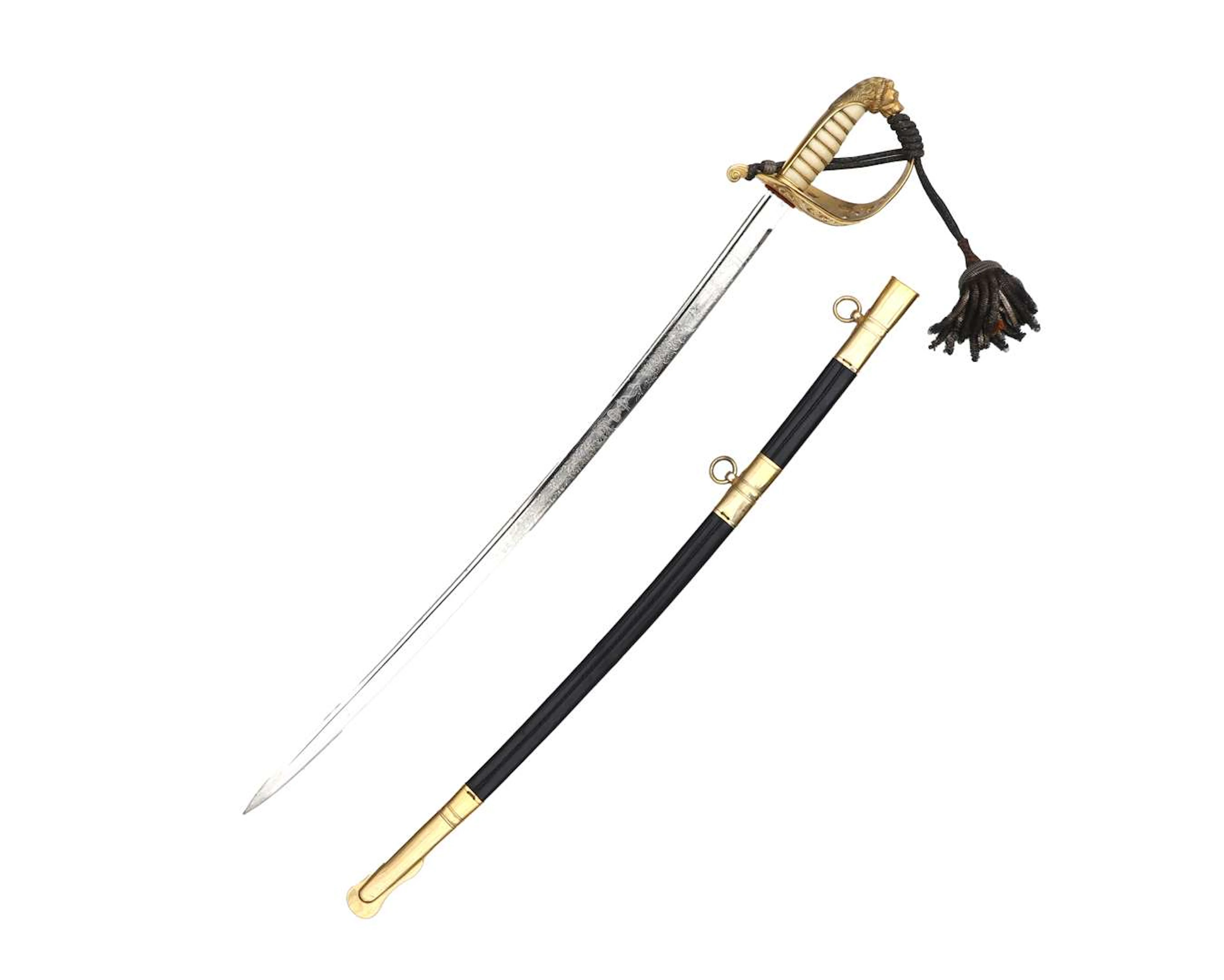 A naval officer’s sabre (‘lieutenant at sea’s sabre’), model: M1882