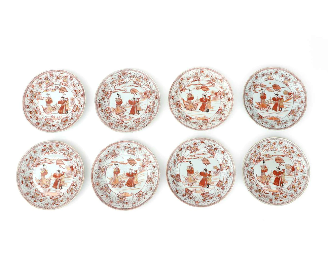 Eight porcelain plates, China, Kangxi period (1662–1722), c. 1700