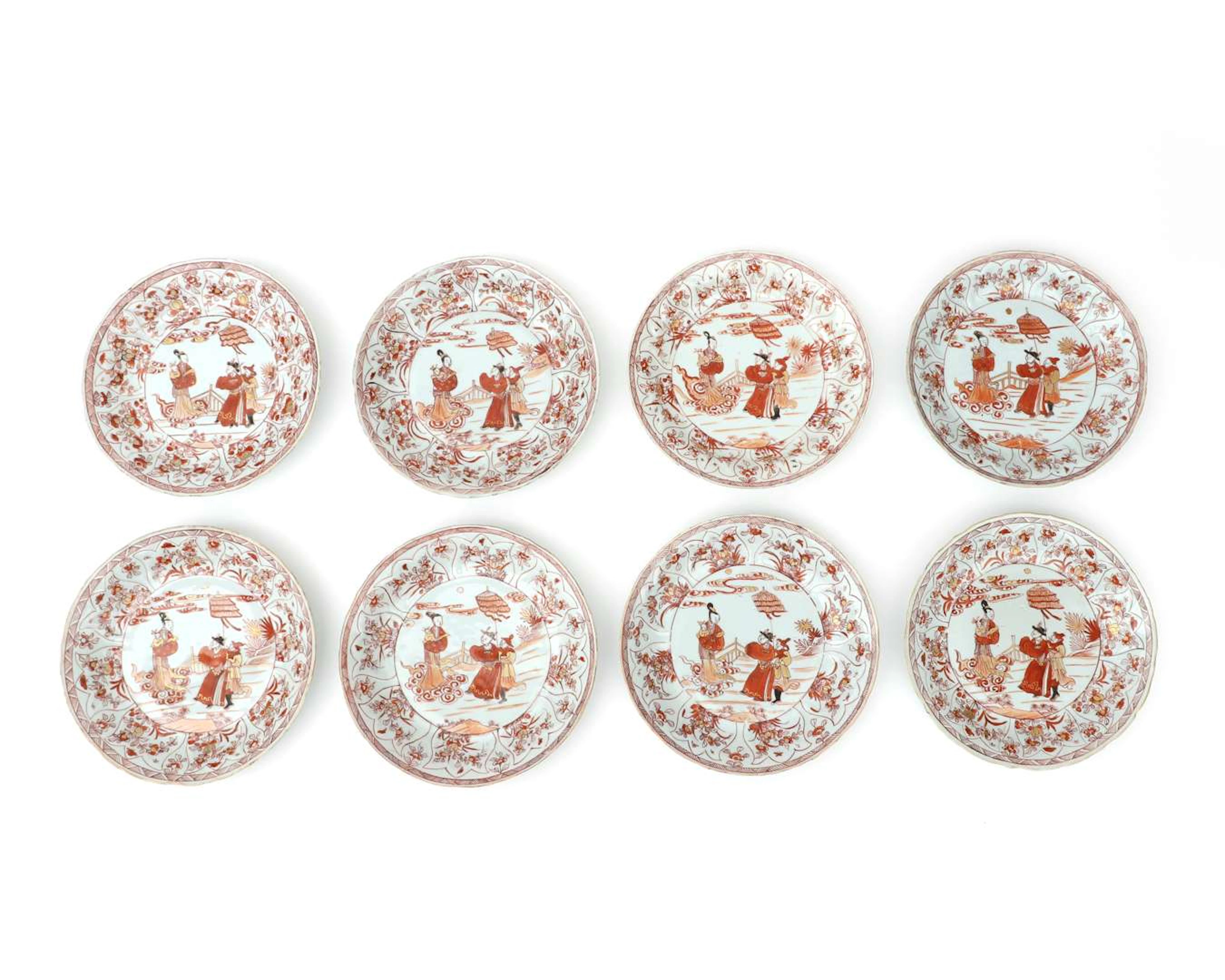 Eight porcelain plates, China, Kangxi period (1662–1722), c. 1700