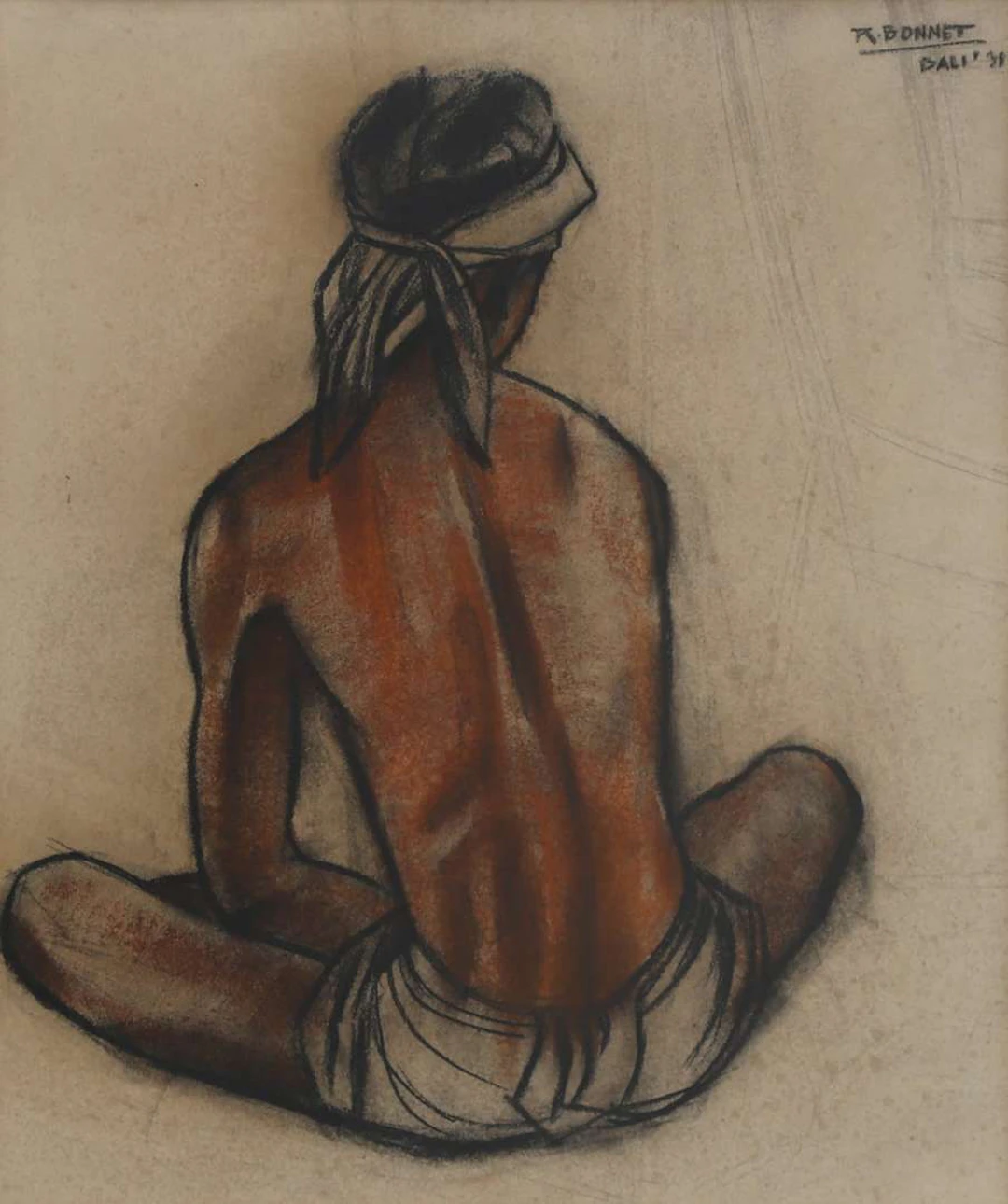 Rudolf Bonnet (1895–1978), Seated man, seen from behind