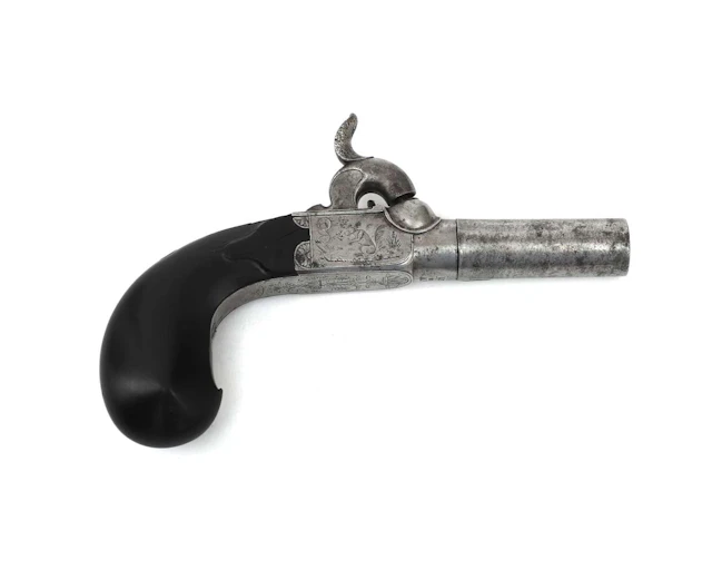 A percussion pistol, Belgium, 19th century