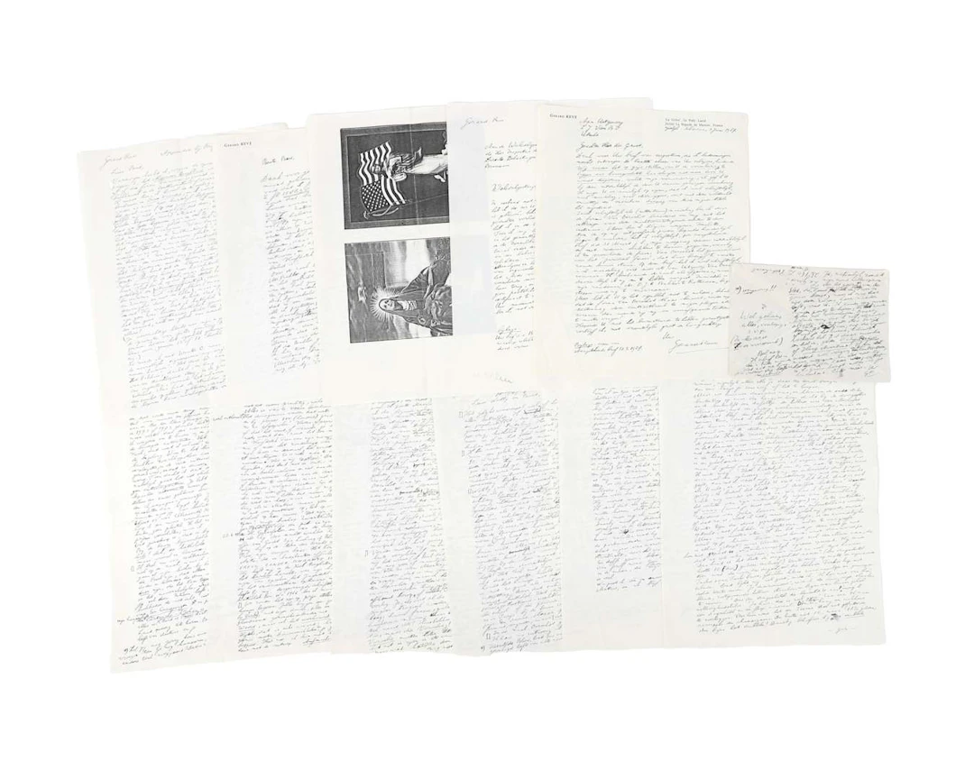 Gerard Reve – 5 original handwritten letters on 8 sheets, most of