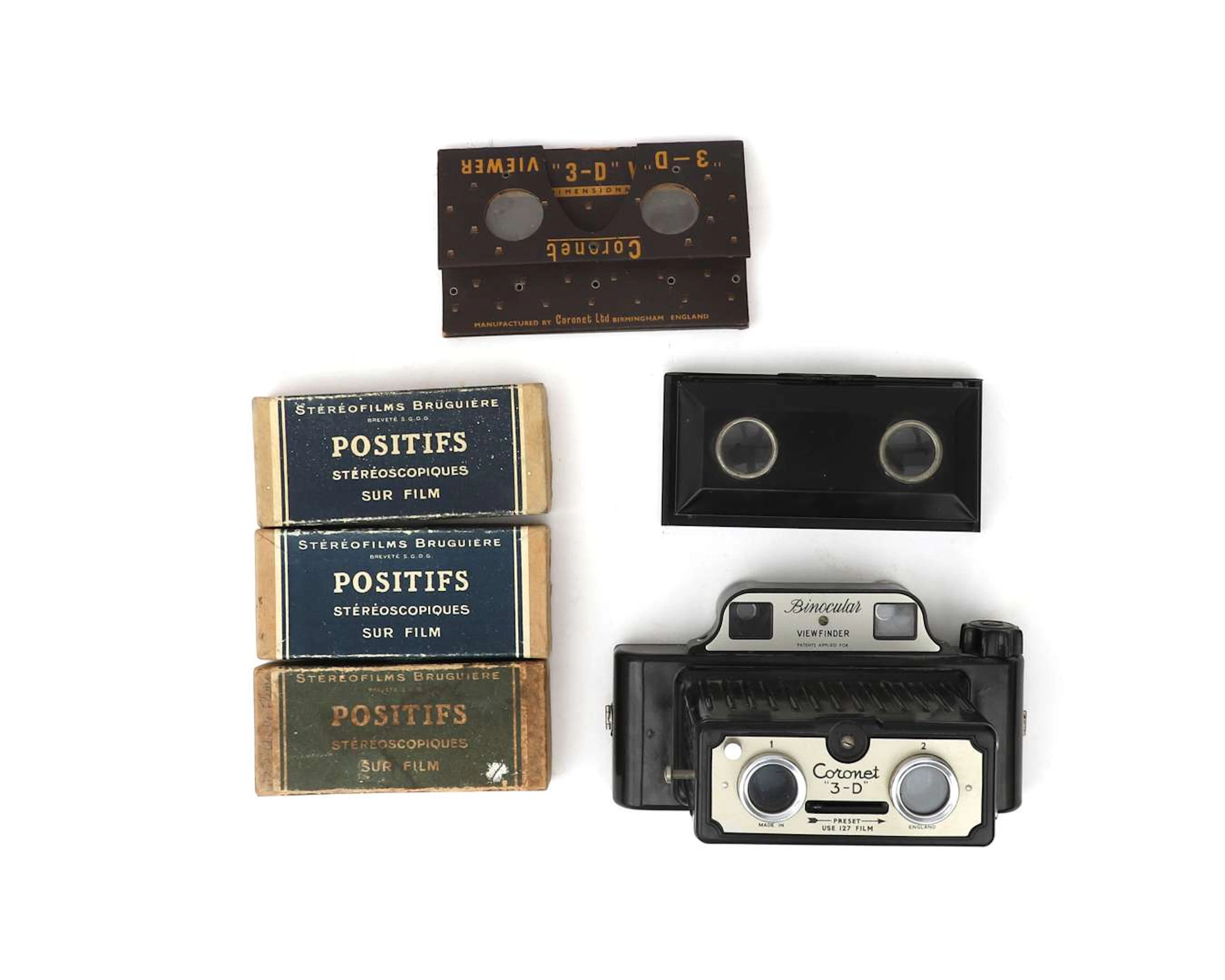 A sheet of stereo photographs, 20th century