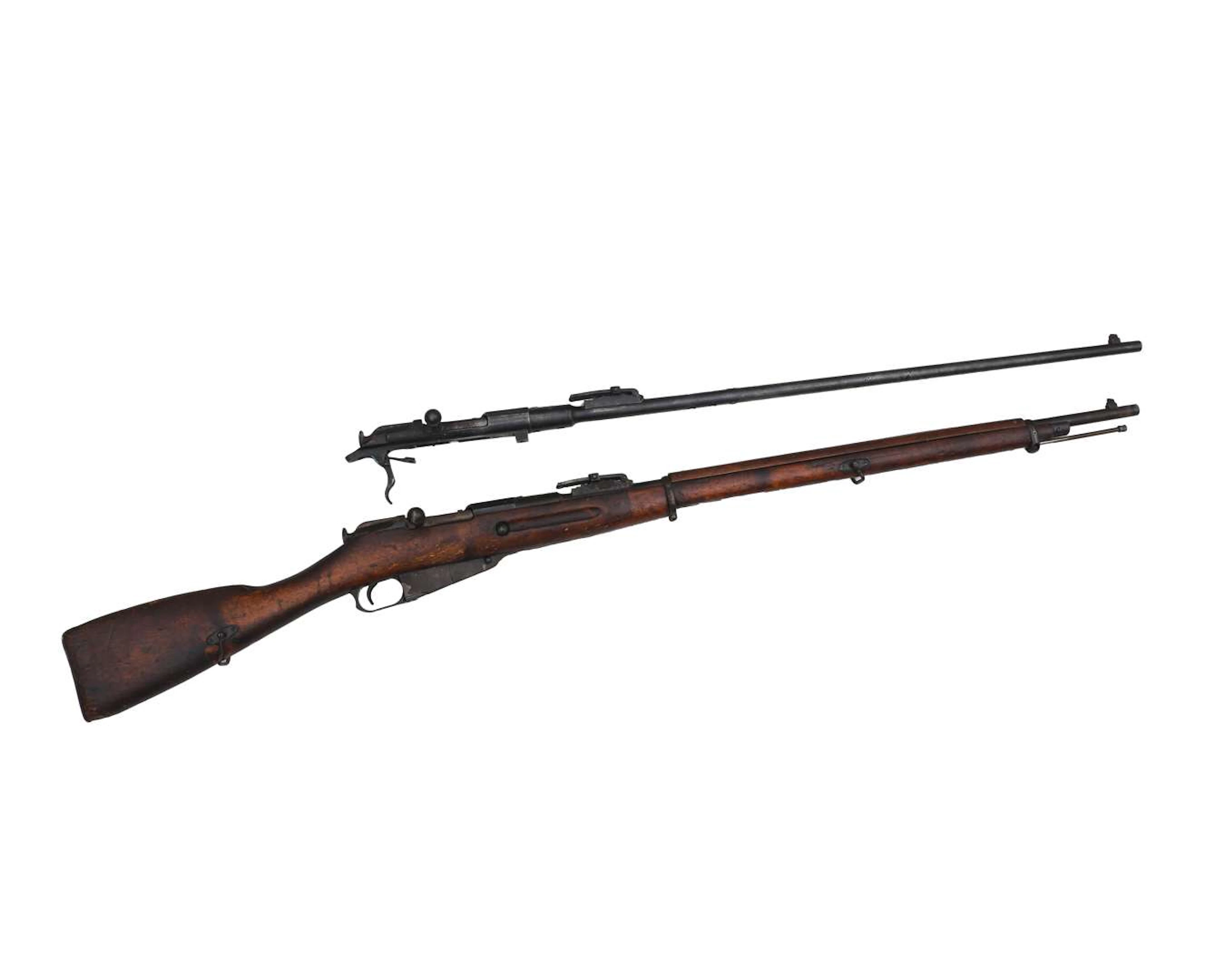 A Mosin-Nagant bolt-action rifle, model M1891, manufactured by: Remington