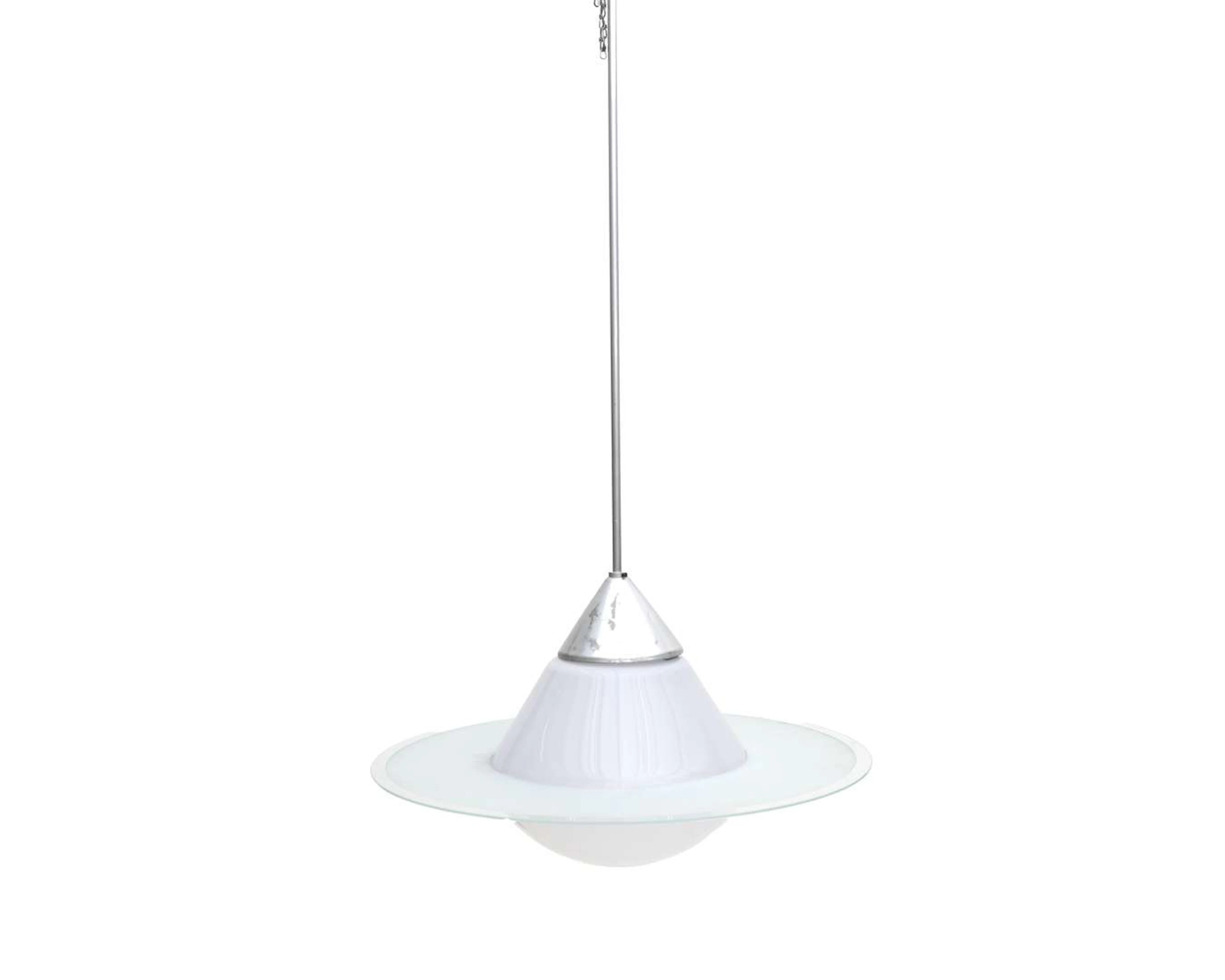 An Art Deco-style pendant lamp, 20th century (4)