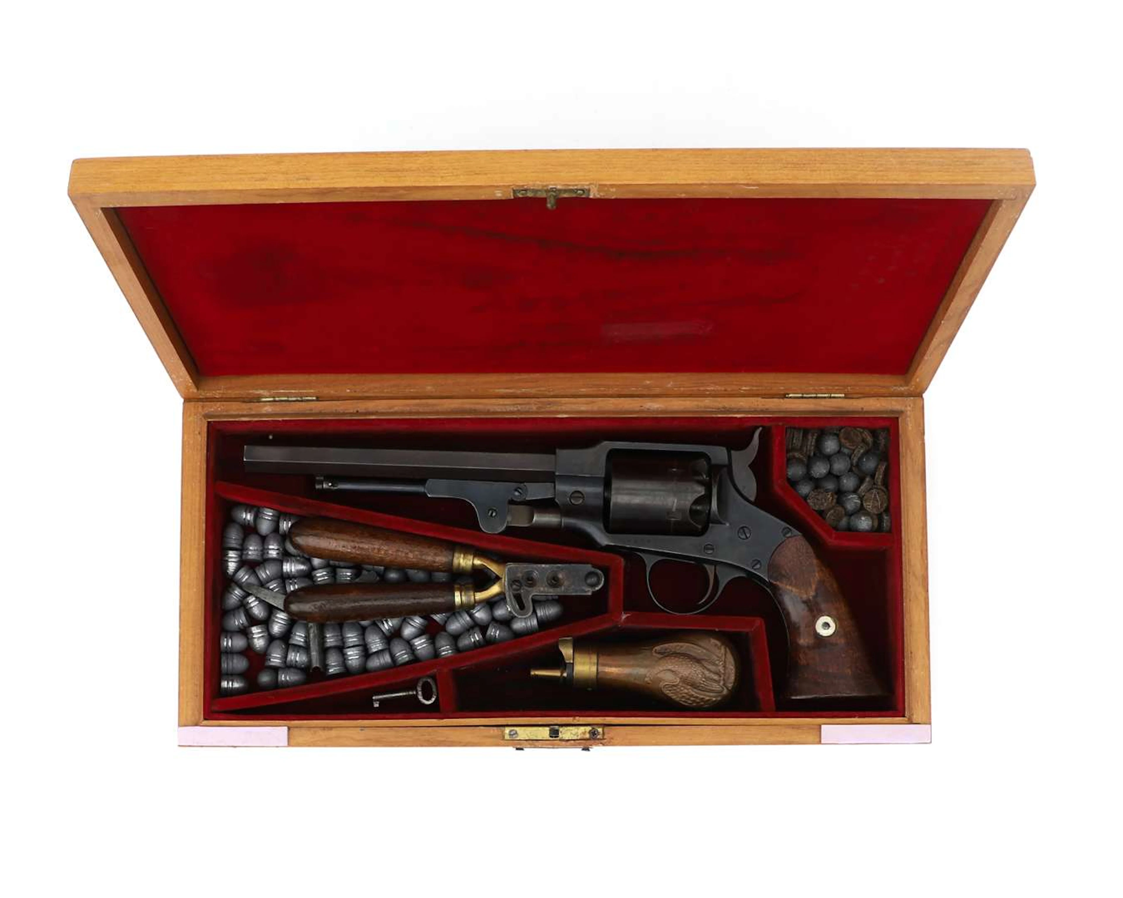 An Army-model revolver, Model 1865, manufactured by Rogers & Spencer, c. 1865