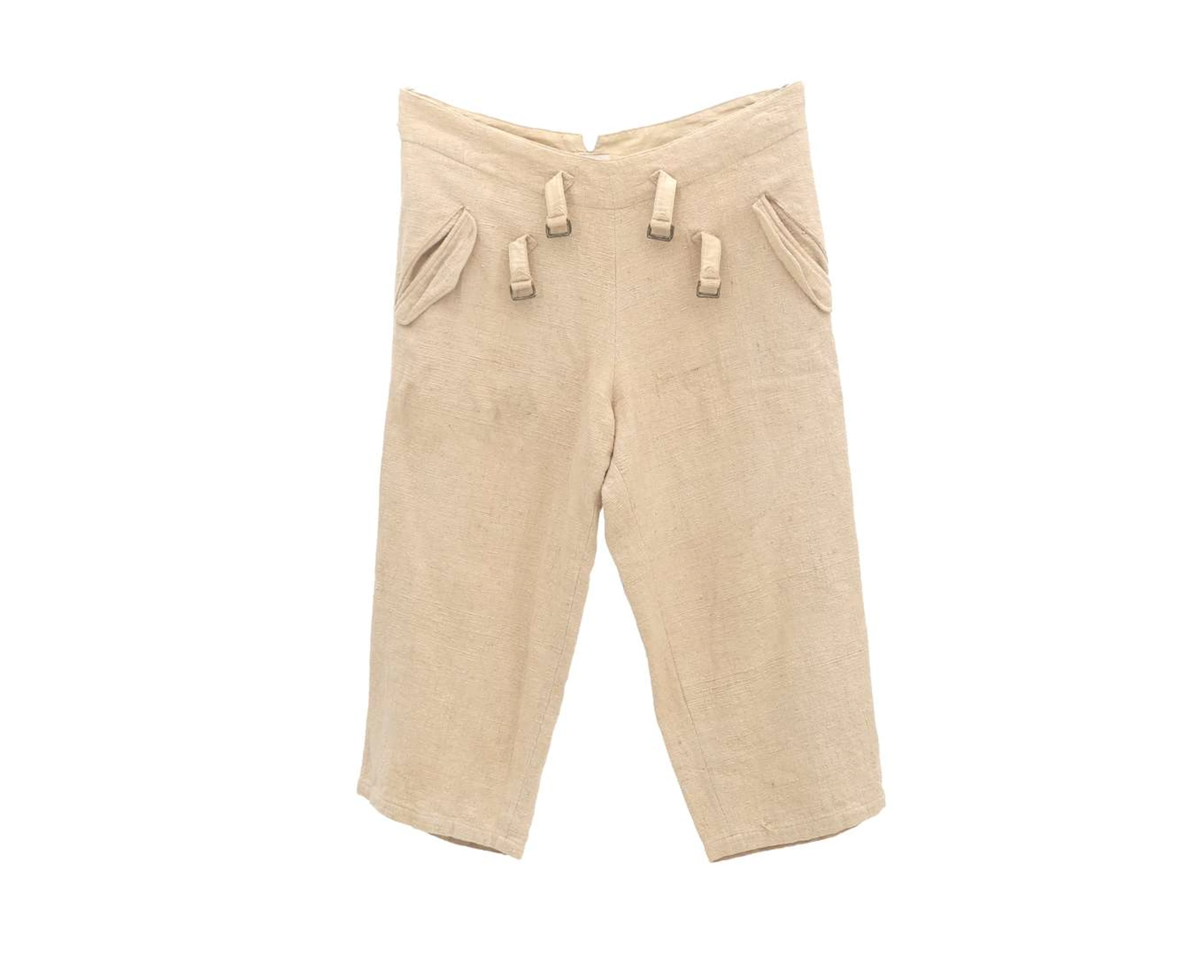 A beige Yohji Yamamoto oversized pants
