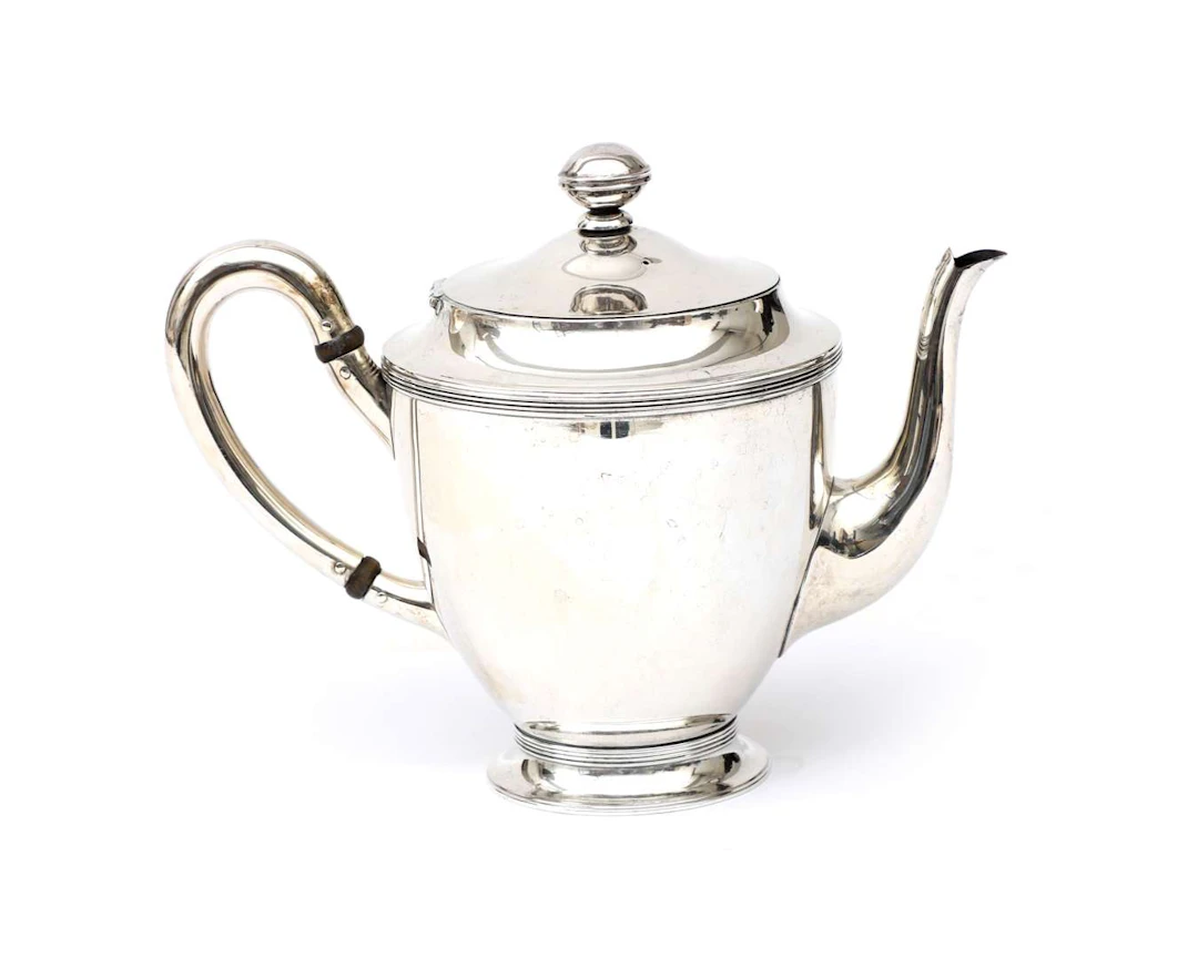 A silver teapot, Netherlands, Haarlem, 1958