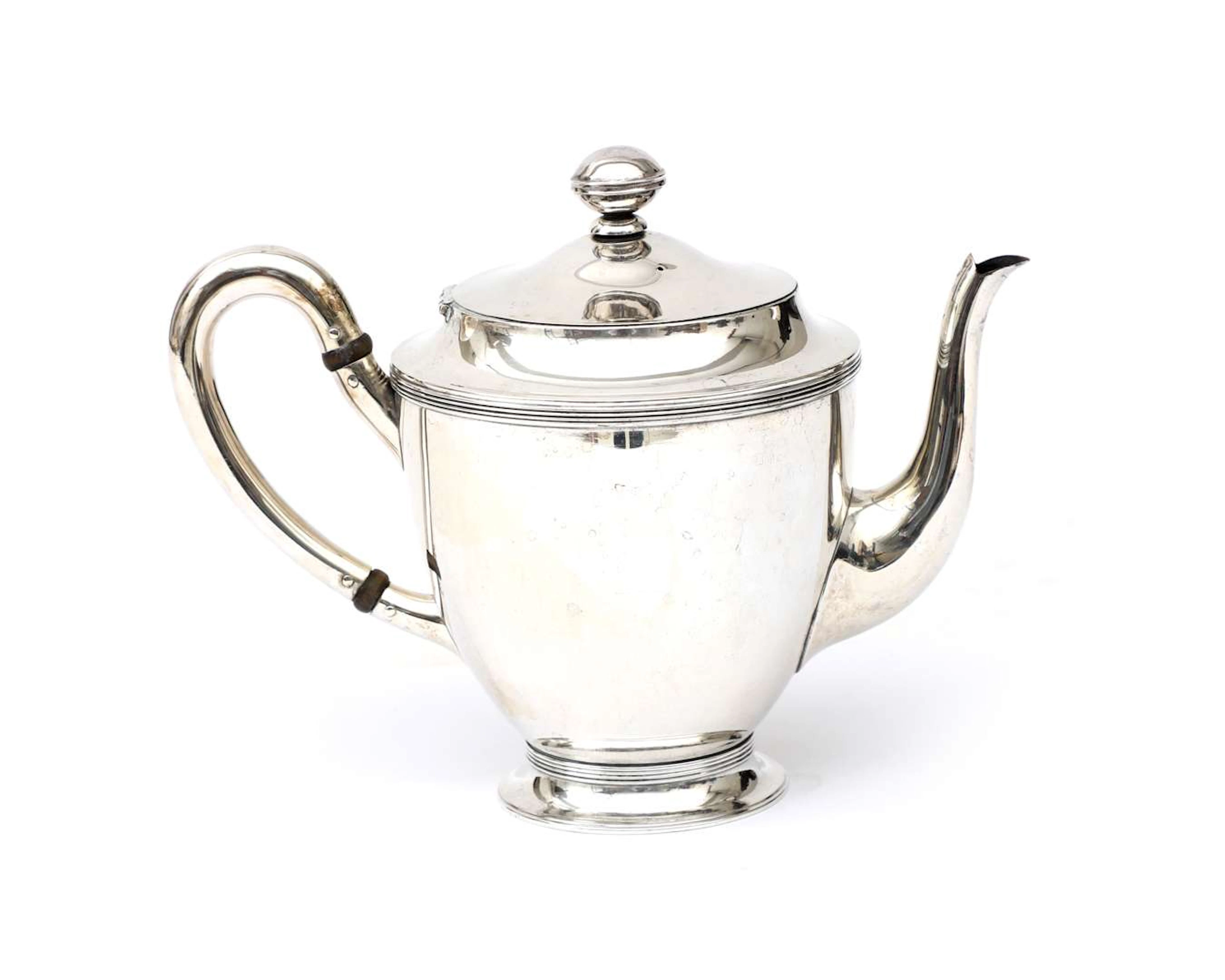 A silver teapot, Netherlands, Haarlem, 1958