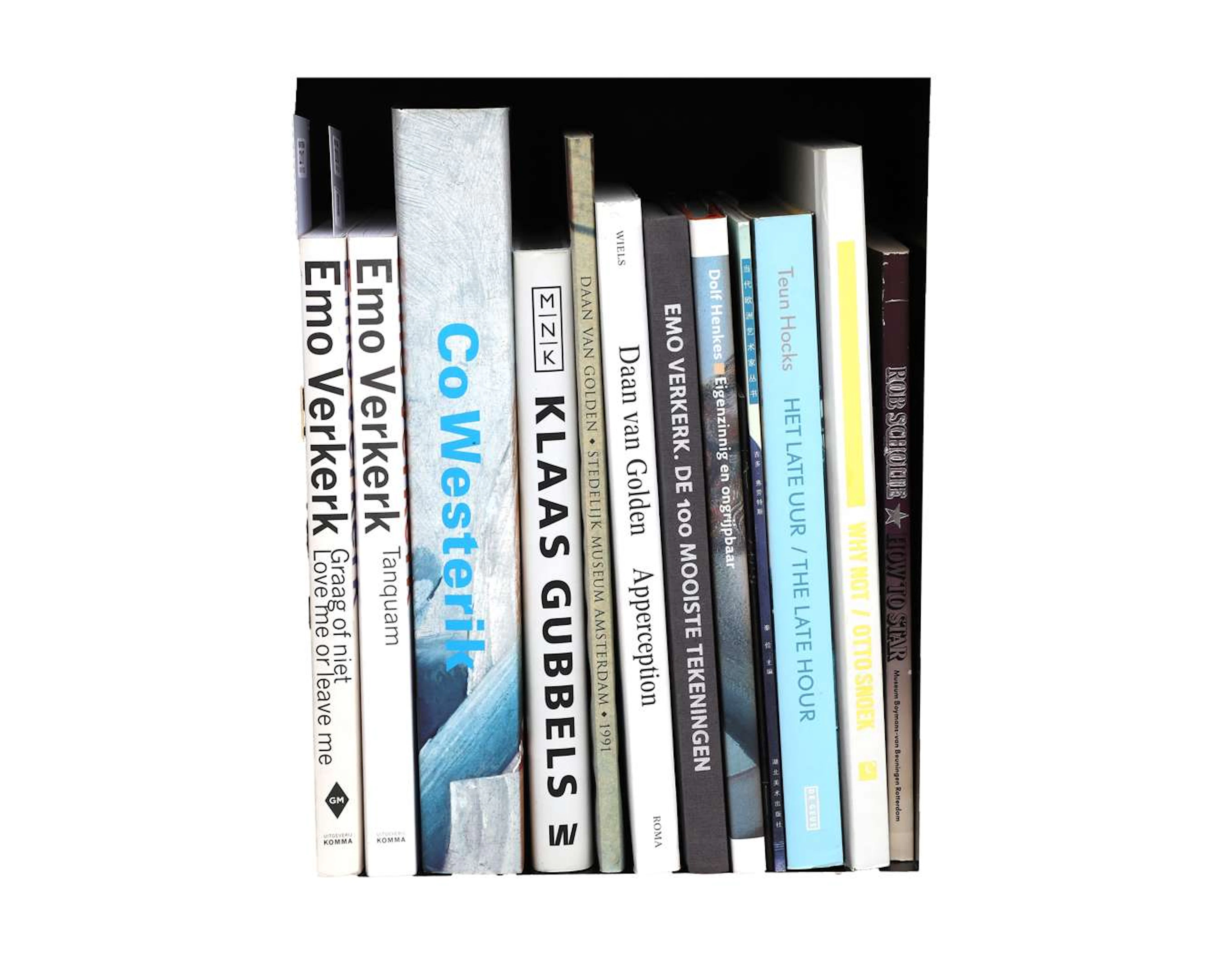 A collection of 33 books on art from the second half of the 20th century