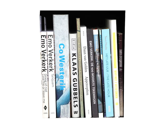 A collection of 33 books on art from the second half of the 20th century