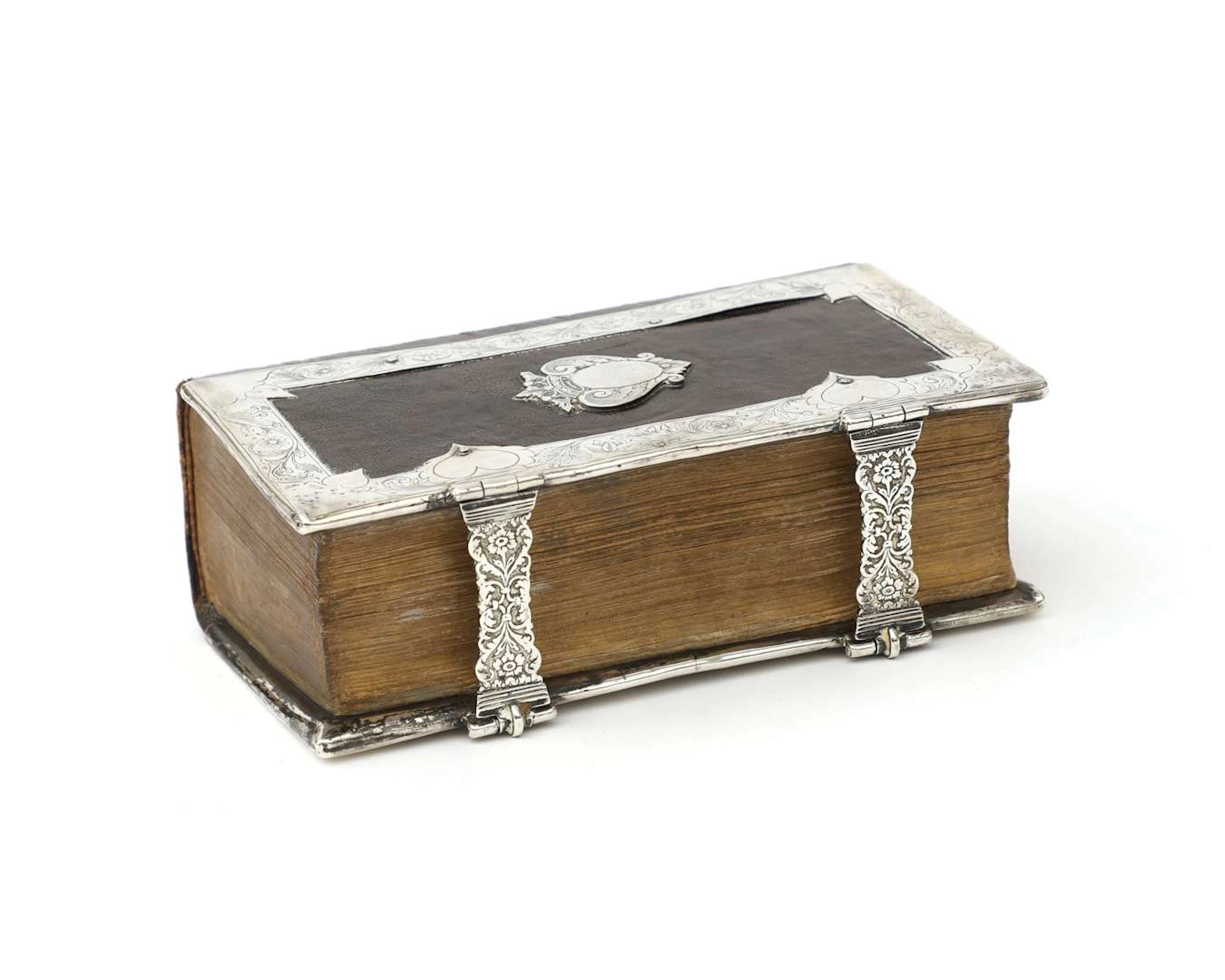 A Bible with silver mountings, Holland, 18th century