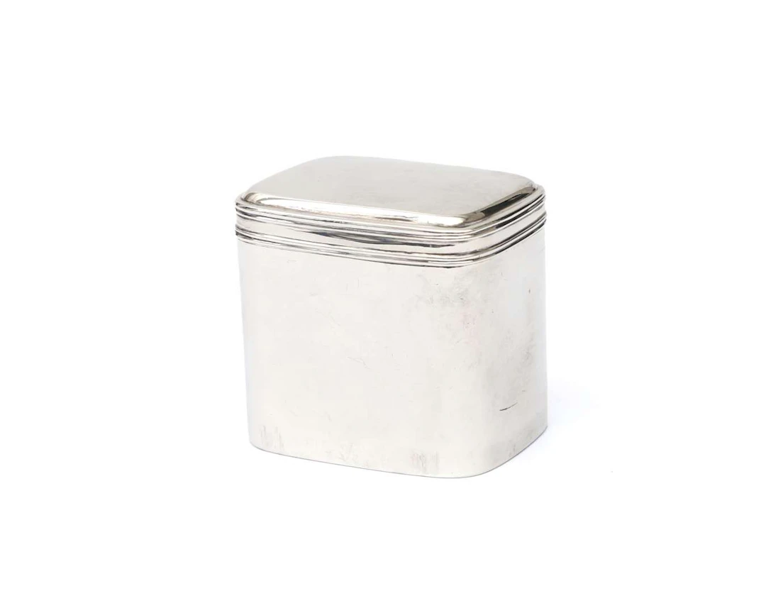 A silver lidded box, Holland, Amsterdam, 1836
