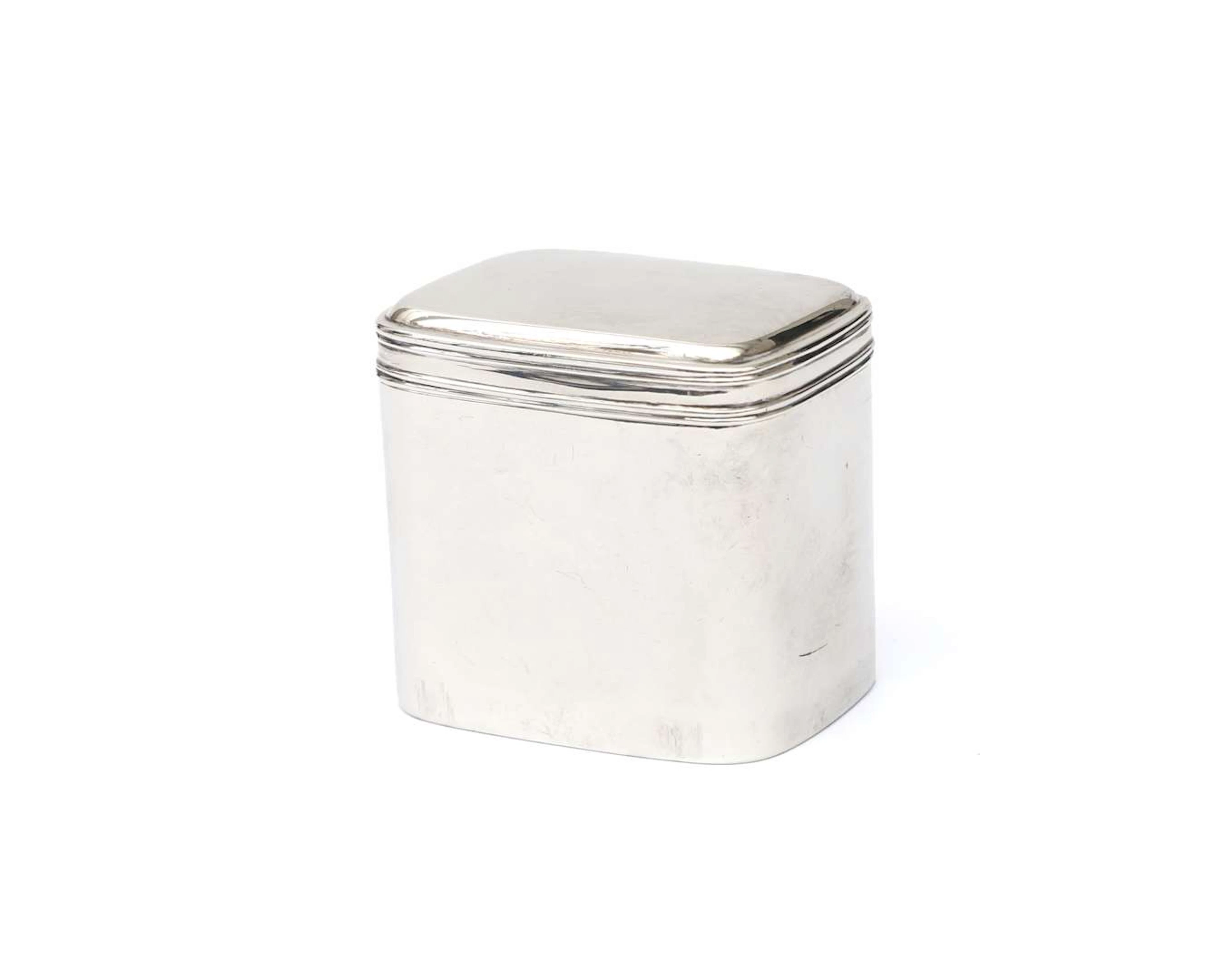 A silver lidded box, Holland, Amsterdam, 1836