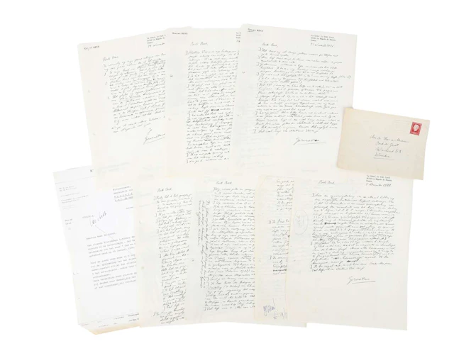 Gerard Reve – 6 original handwritten letters on 7 sheets, mostly written