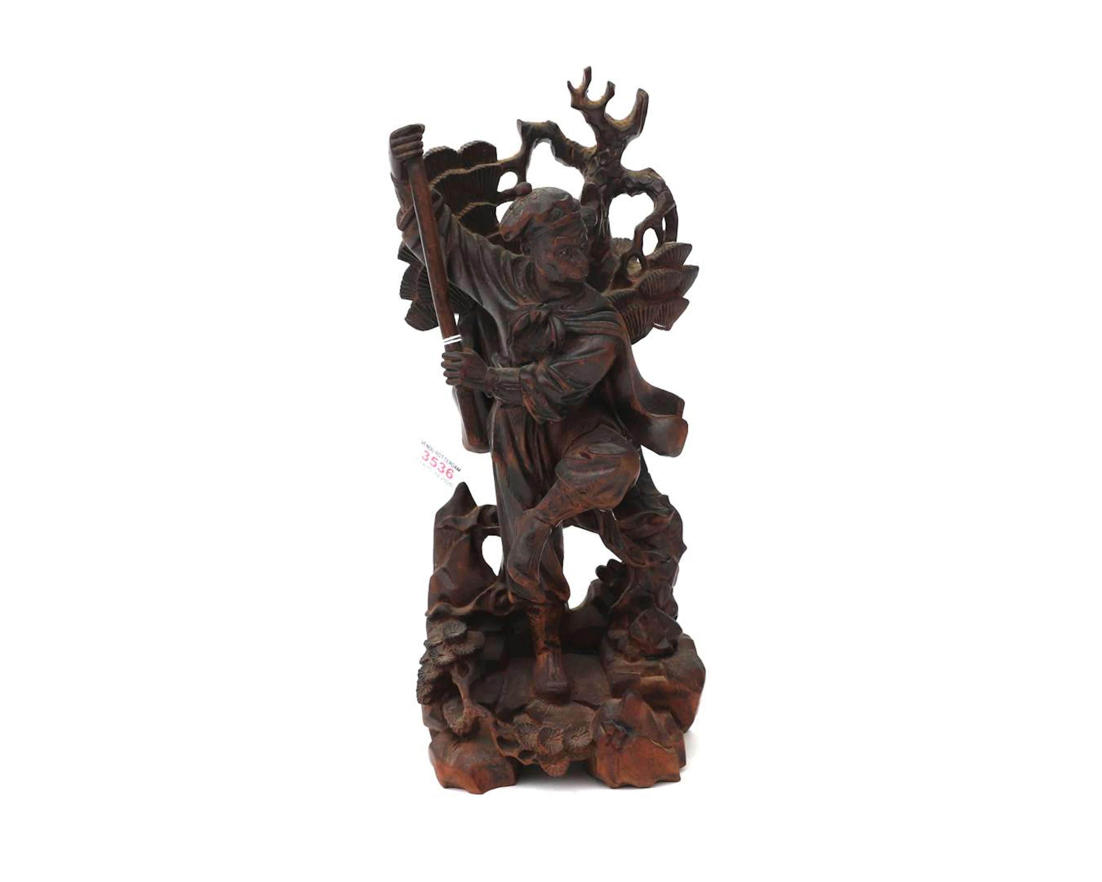 A wooden sculpture, China, 20th century
