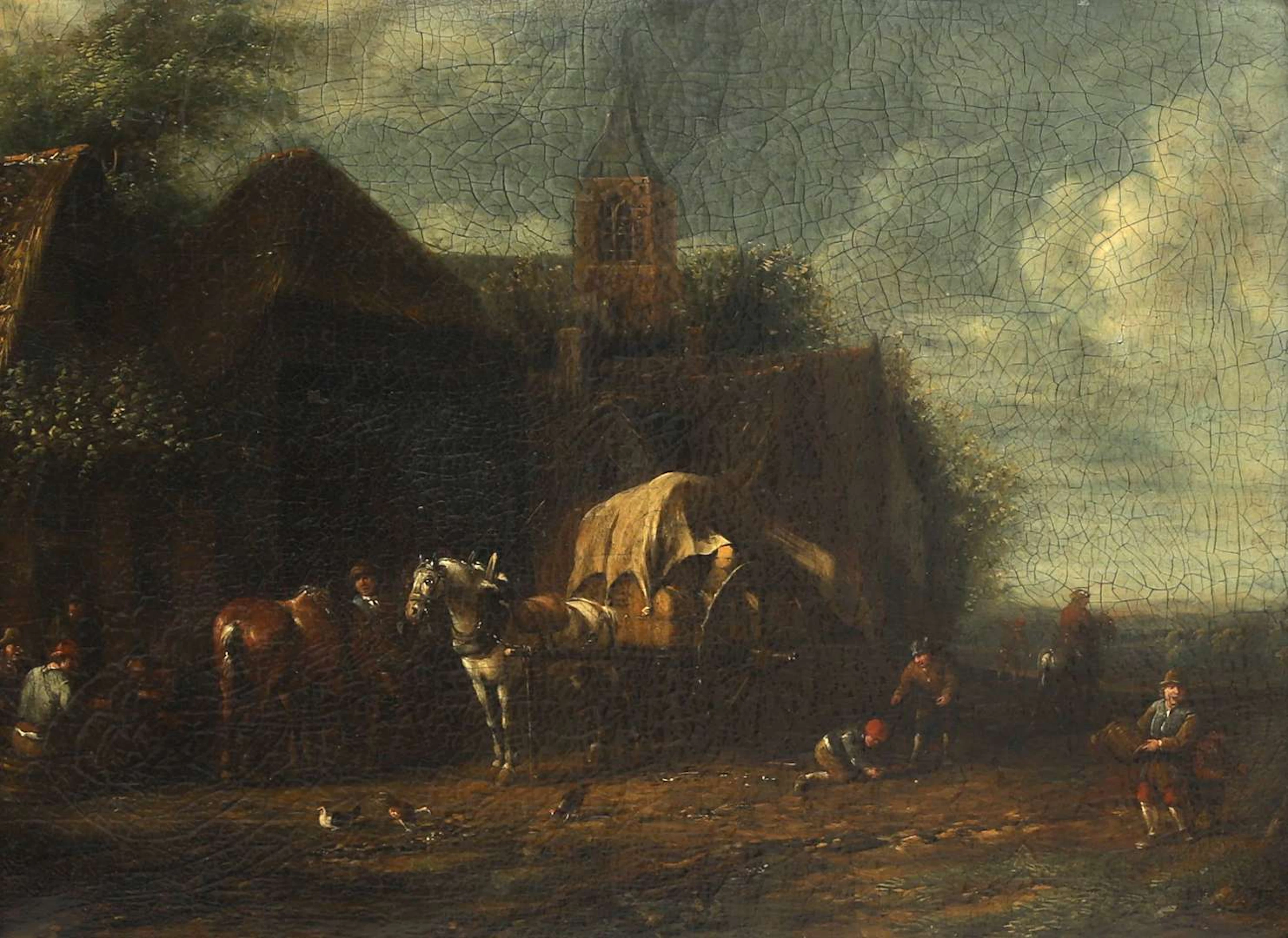 Barent Gael (c. 1620–1687/1703), ‘Outside the Inn’
