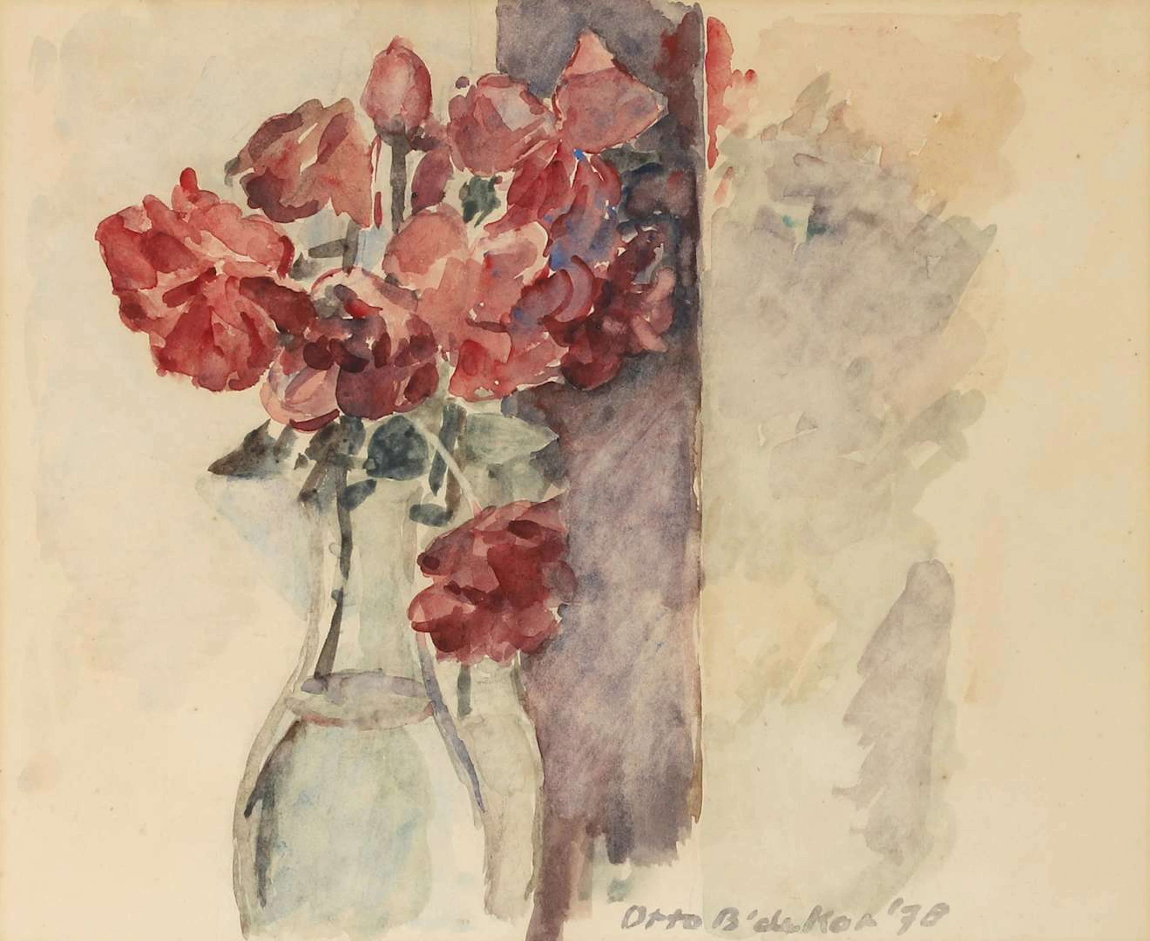 Otto B. de Kat (1907–1995), Red Flowers