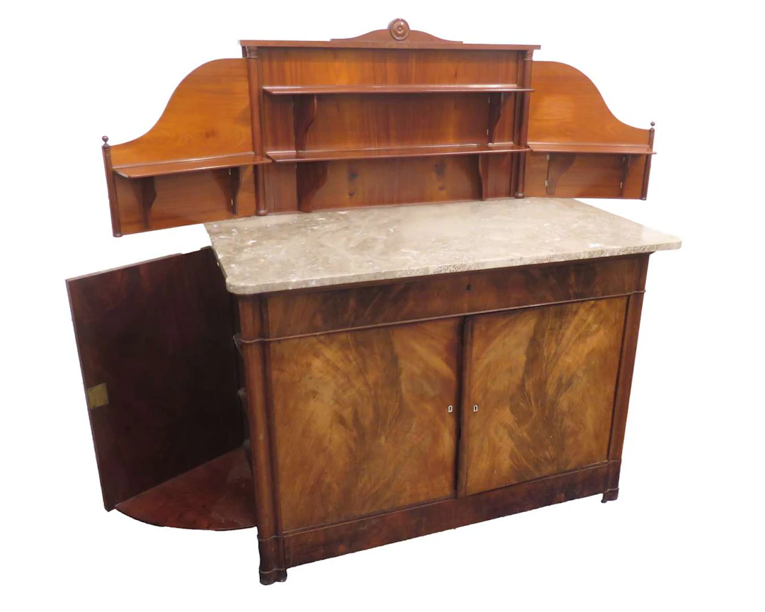 A mahogany flap buffet, Europe, 19th century