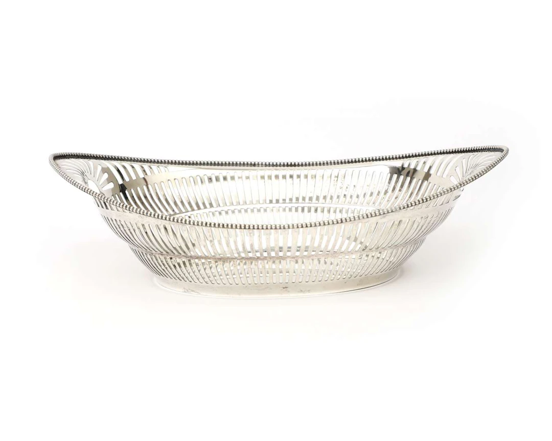 A silver bread basket, Netherlands, Haarlem, 1970