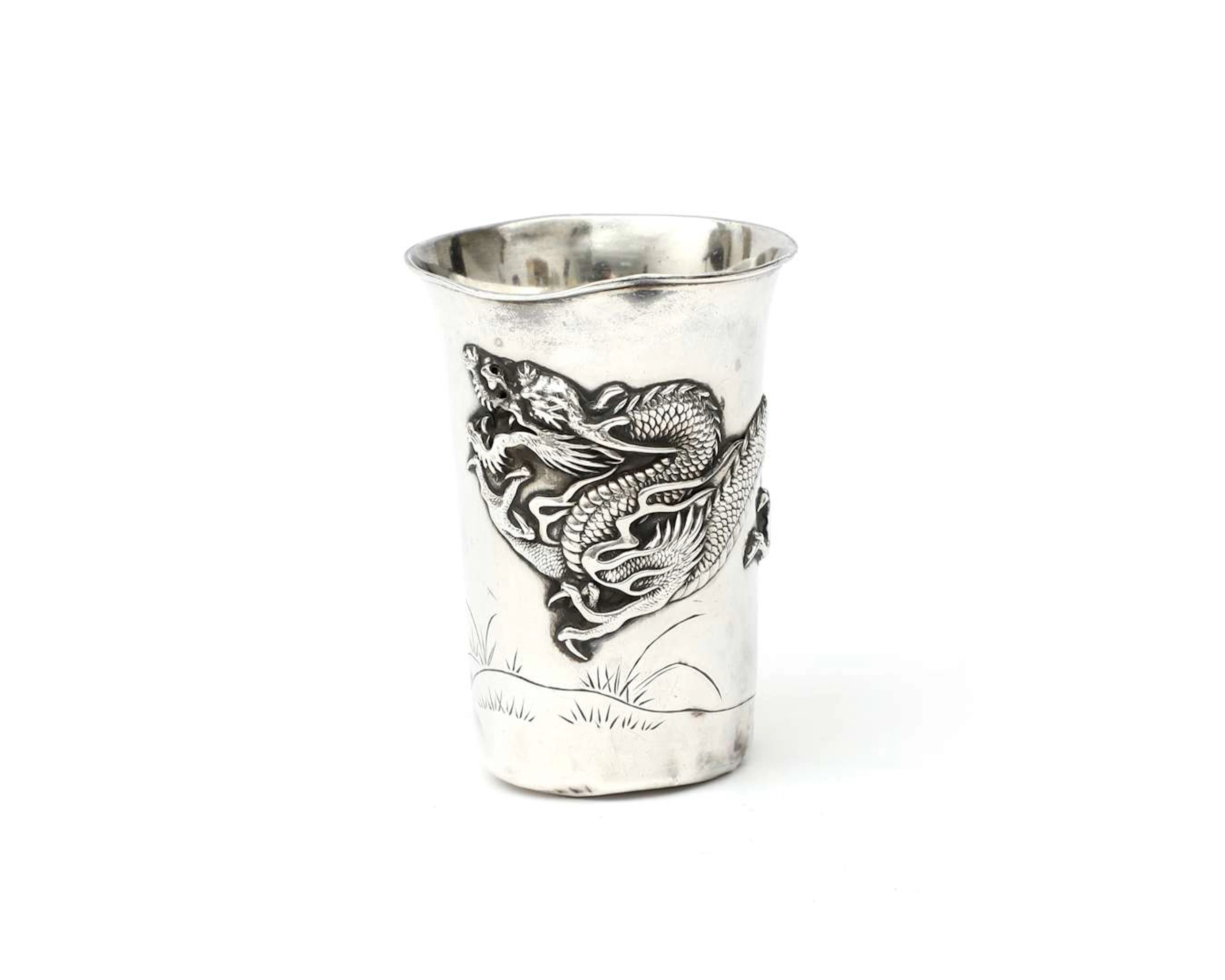 A silver cup, Japan, Meiji period (1868–1912, c. 1900)