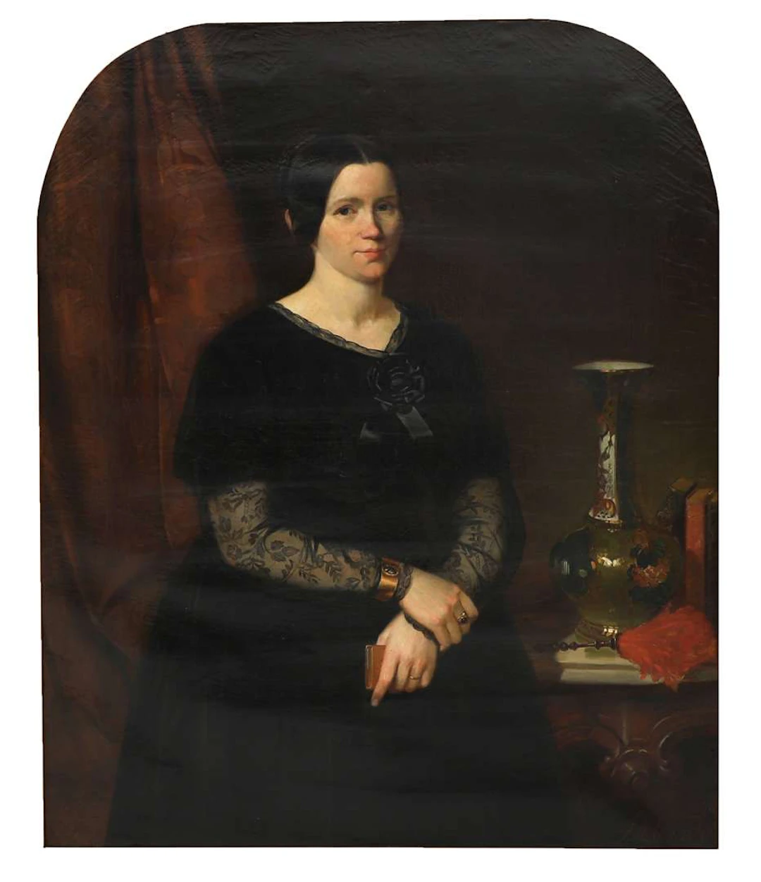 Johannes Antonius Canta (1816-1888), Portrait of a woman from the Boreel family