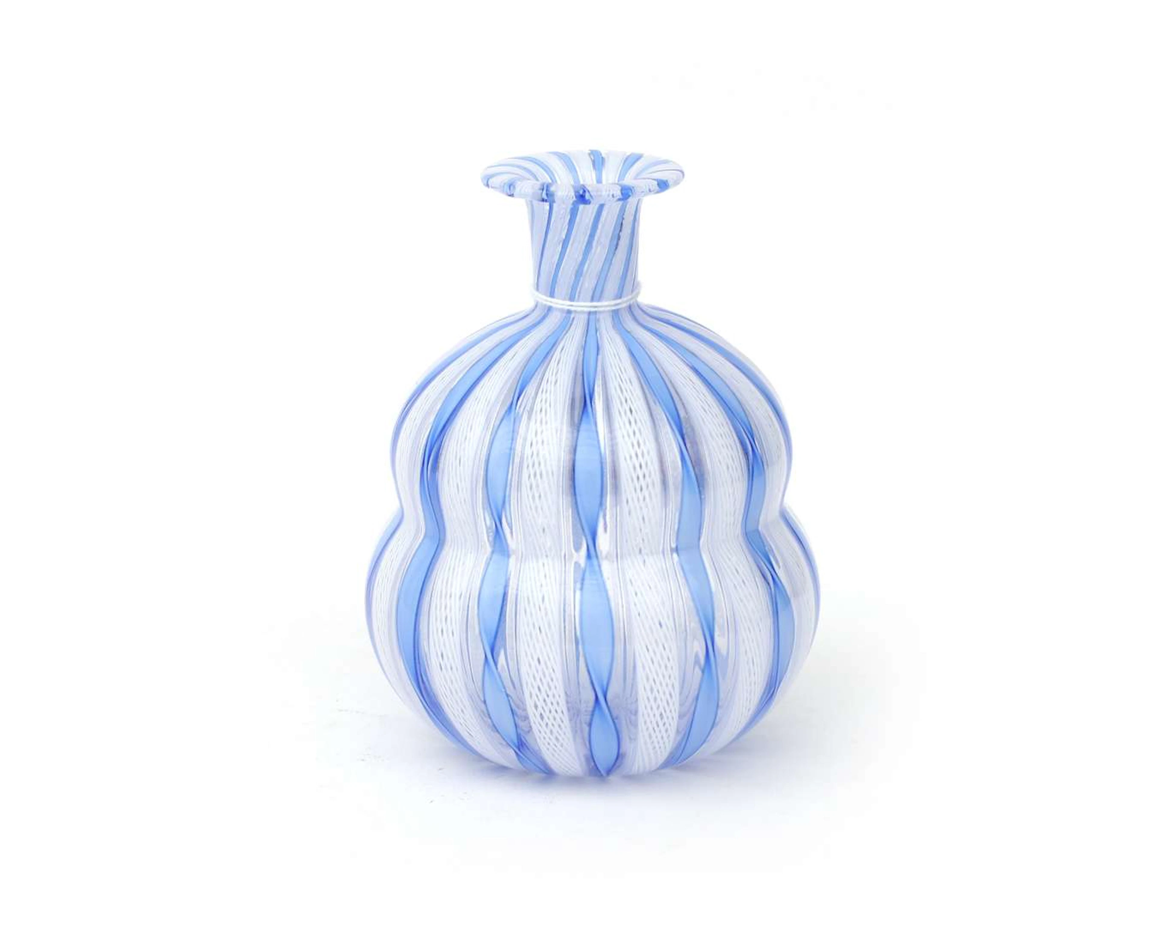 A coloured glass vase. Murano, 20th century