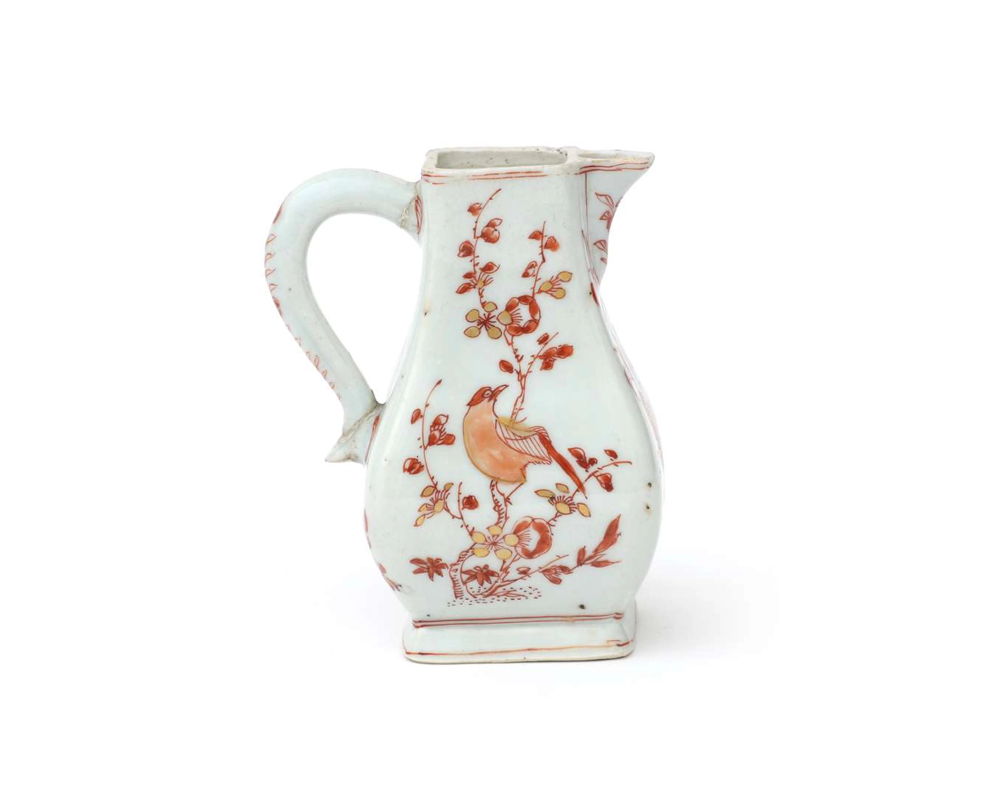 A porcelain cream jug, China, 18th century