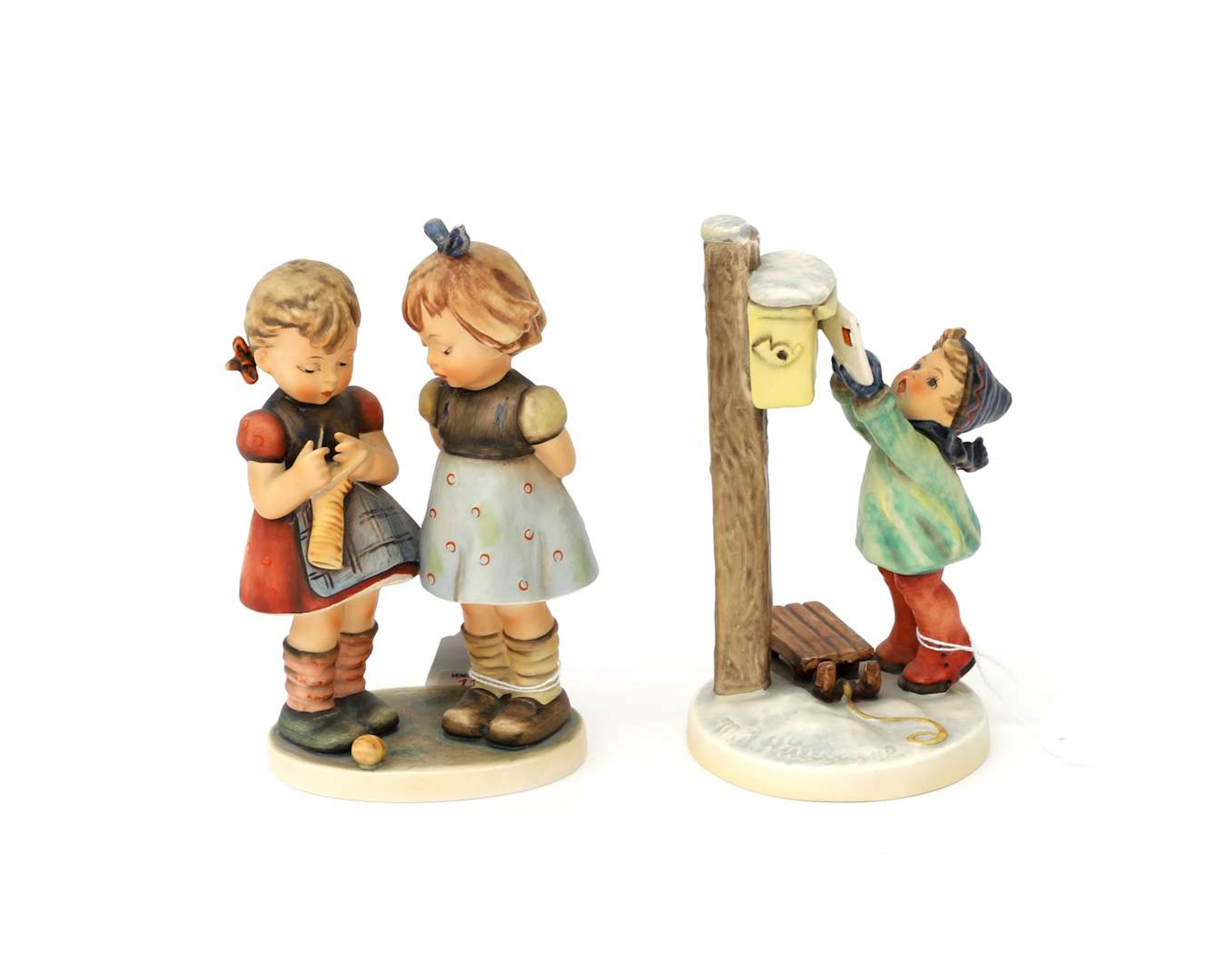 Two porcelain Hummel figurines, Goebel, Germany, 20th century (2)