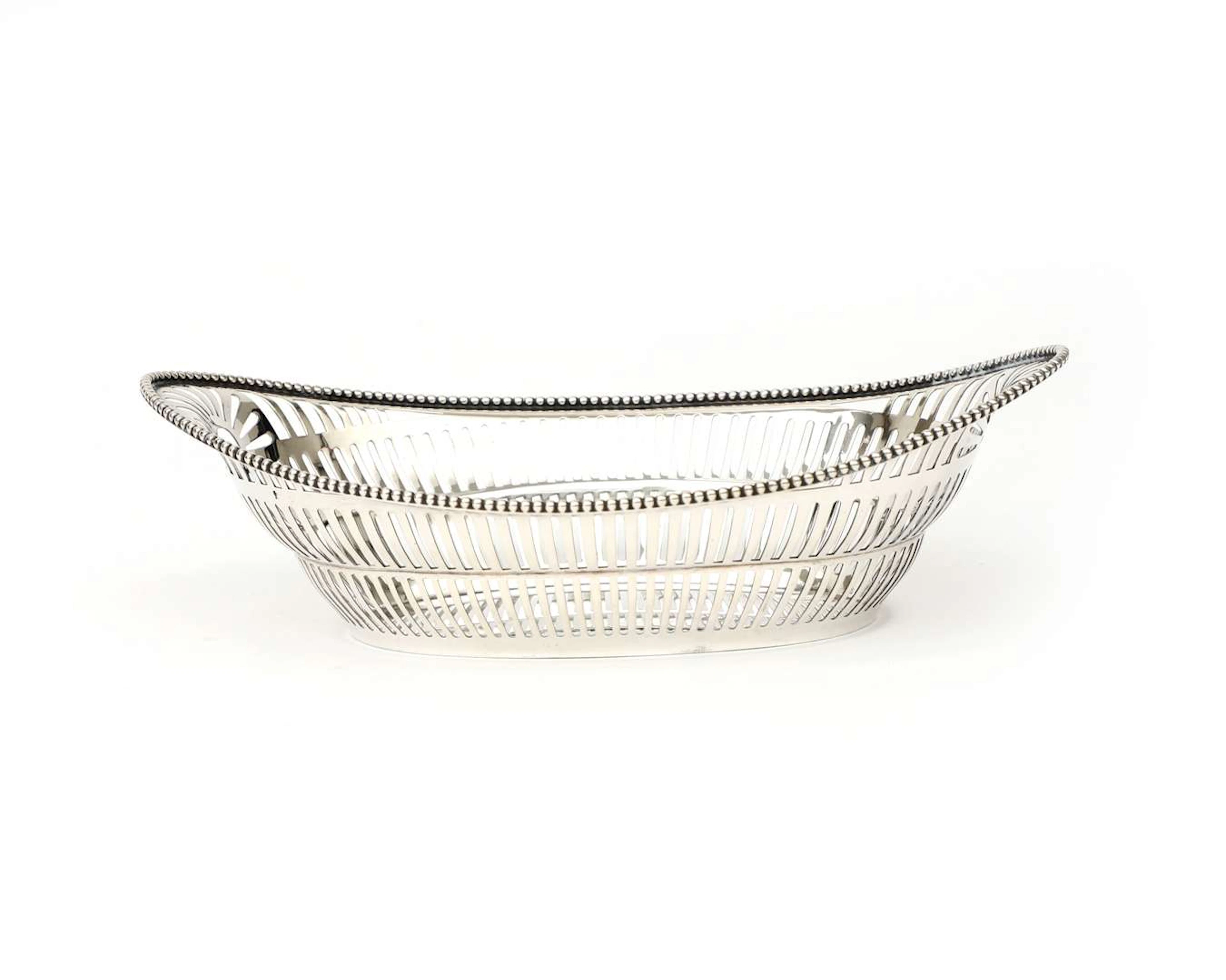 A silver bread basket, Netherlands, Haarlem, 1972