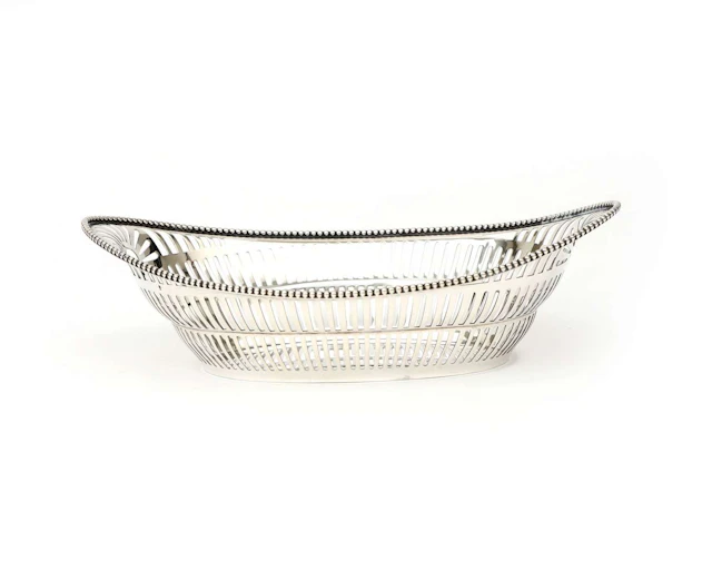 A silver bread basket, Netherlands, Haarlem, 1972